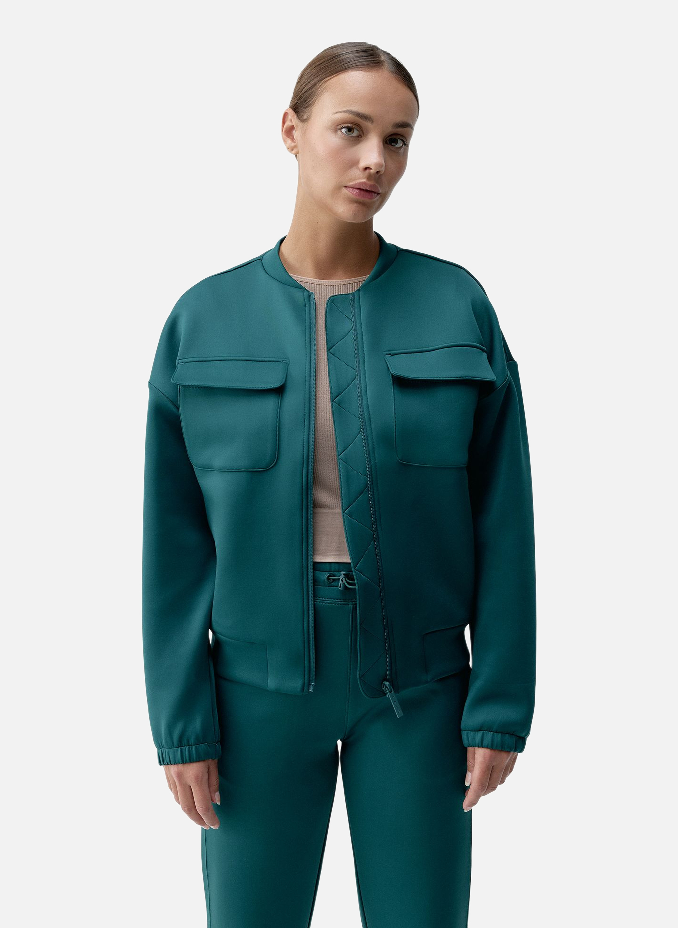 Veste de sport zippée performance athleisure graft BORN LIVING YOGA Vert