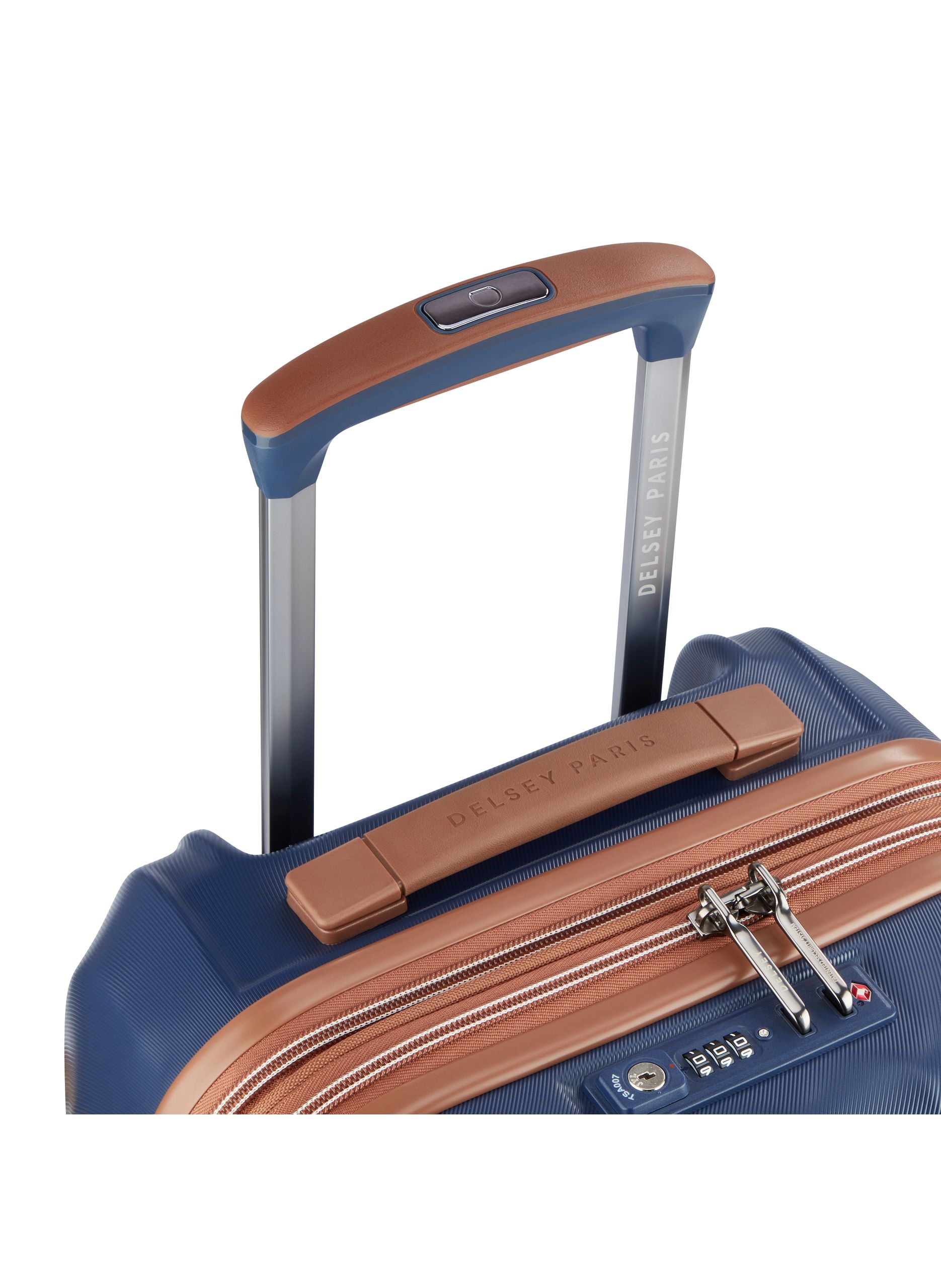 Valise cabine rigide taille s - carrousel 2 DELSEY PARIS Bleu