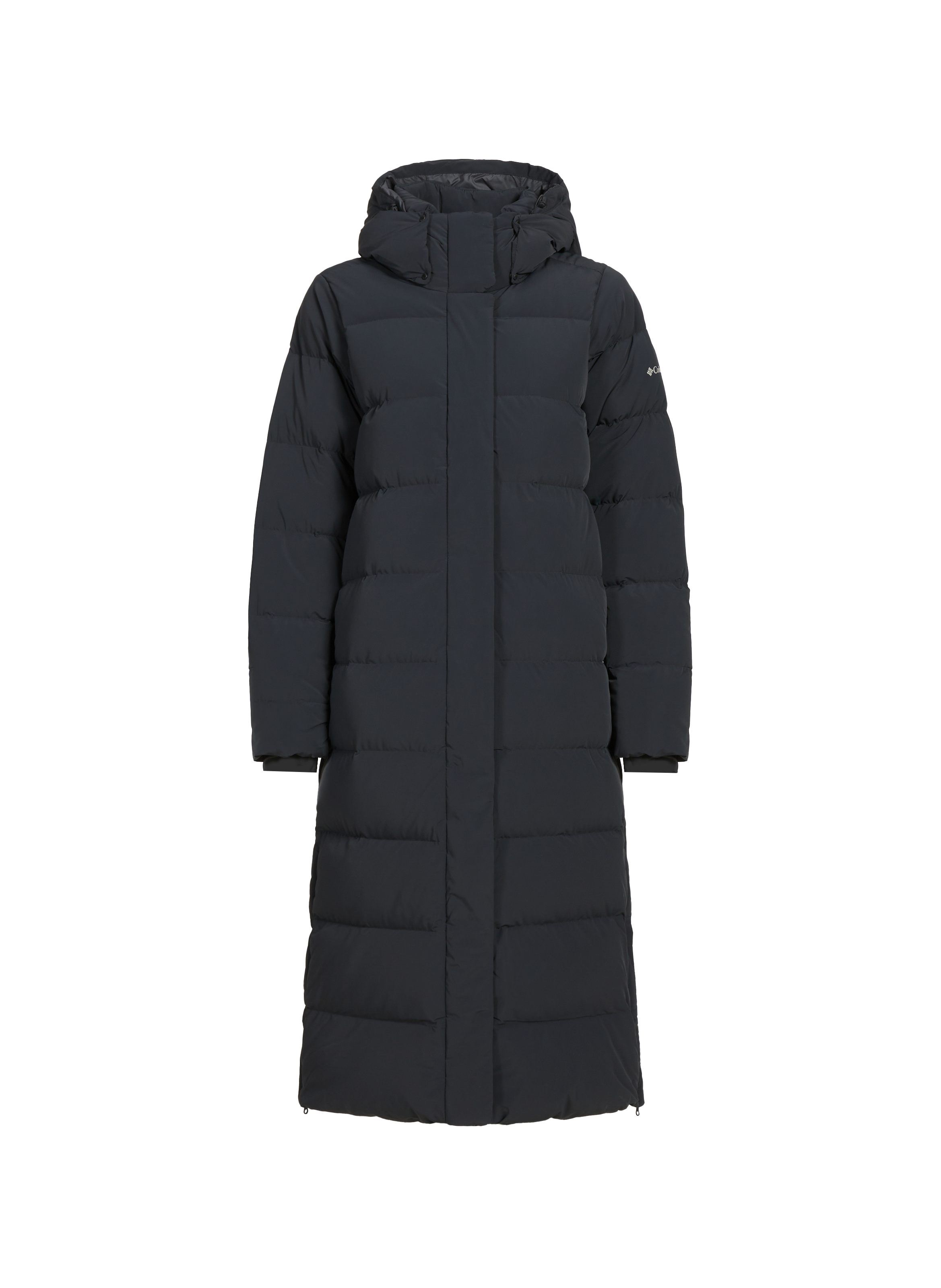 COLUMBIA Long padded down jacket Black