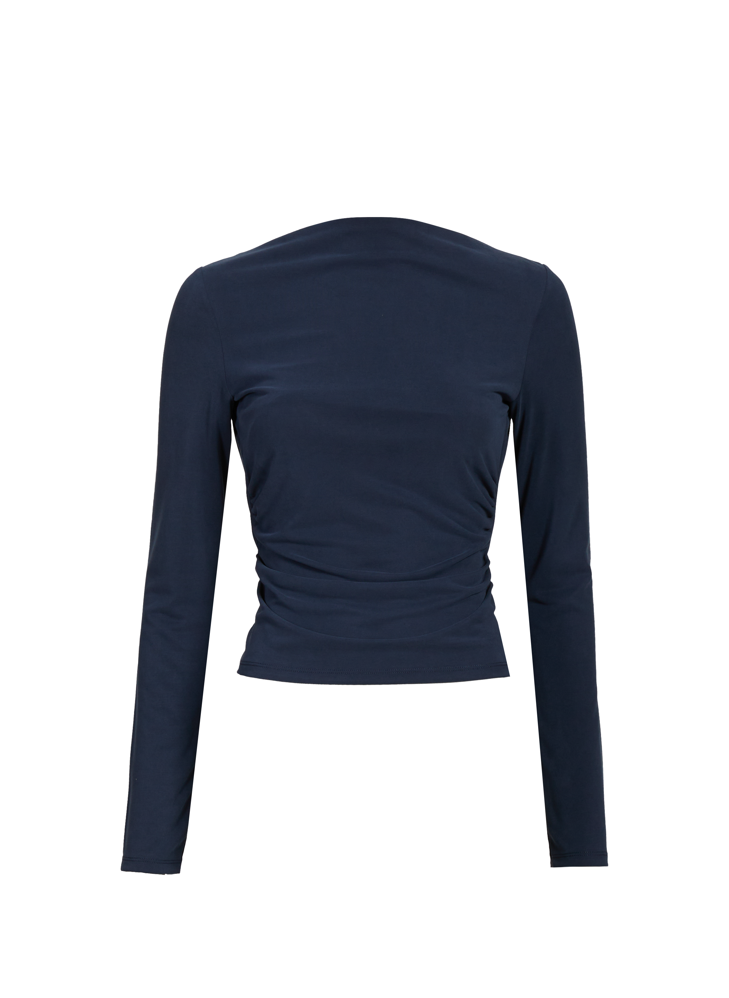 Top uni à manches longues TOPSHOP Bleu