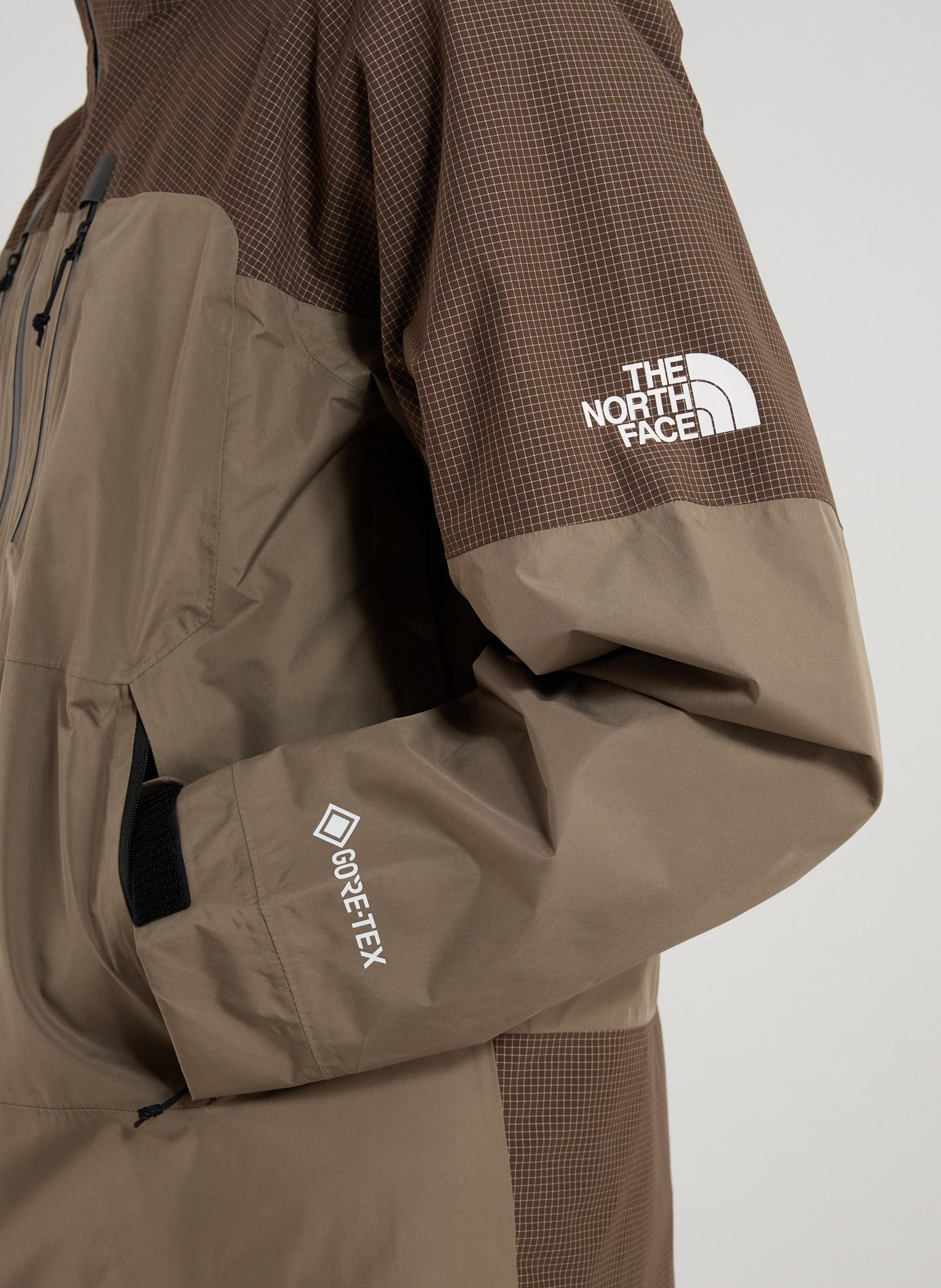 Oversized windbreaker coat THE NORTH FACE Brown