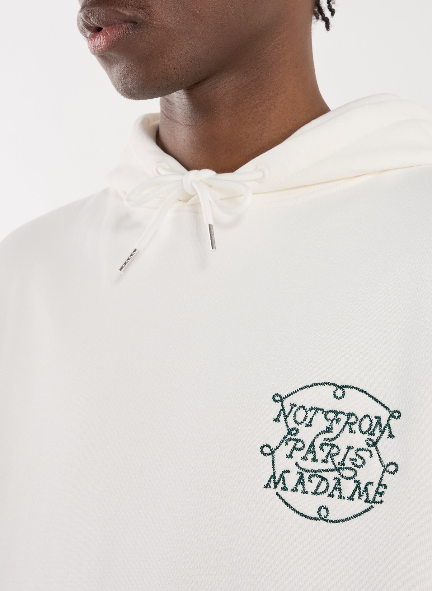 Hoodie Le SLogan Tresse DROLE DE MONSIEUR Beige