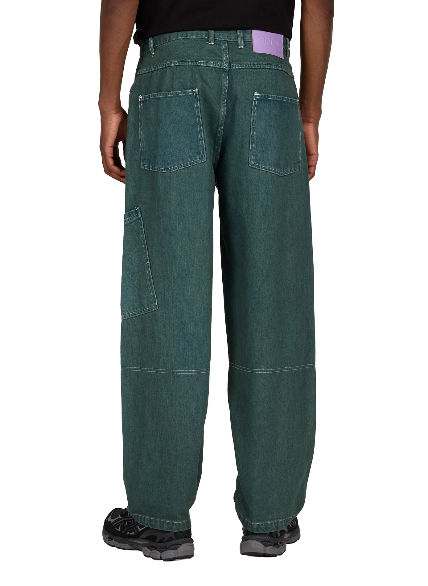 Jean ample en coton HELAS CAPS Vert