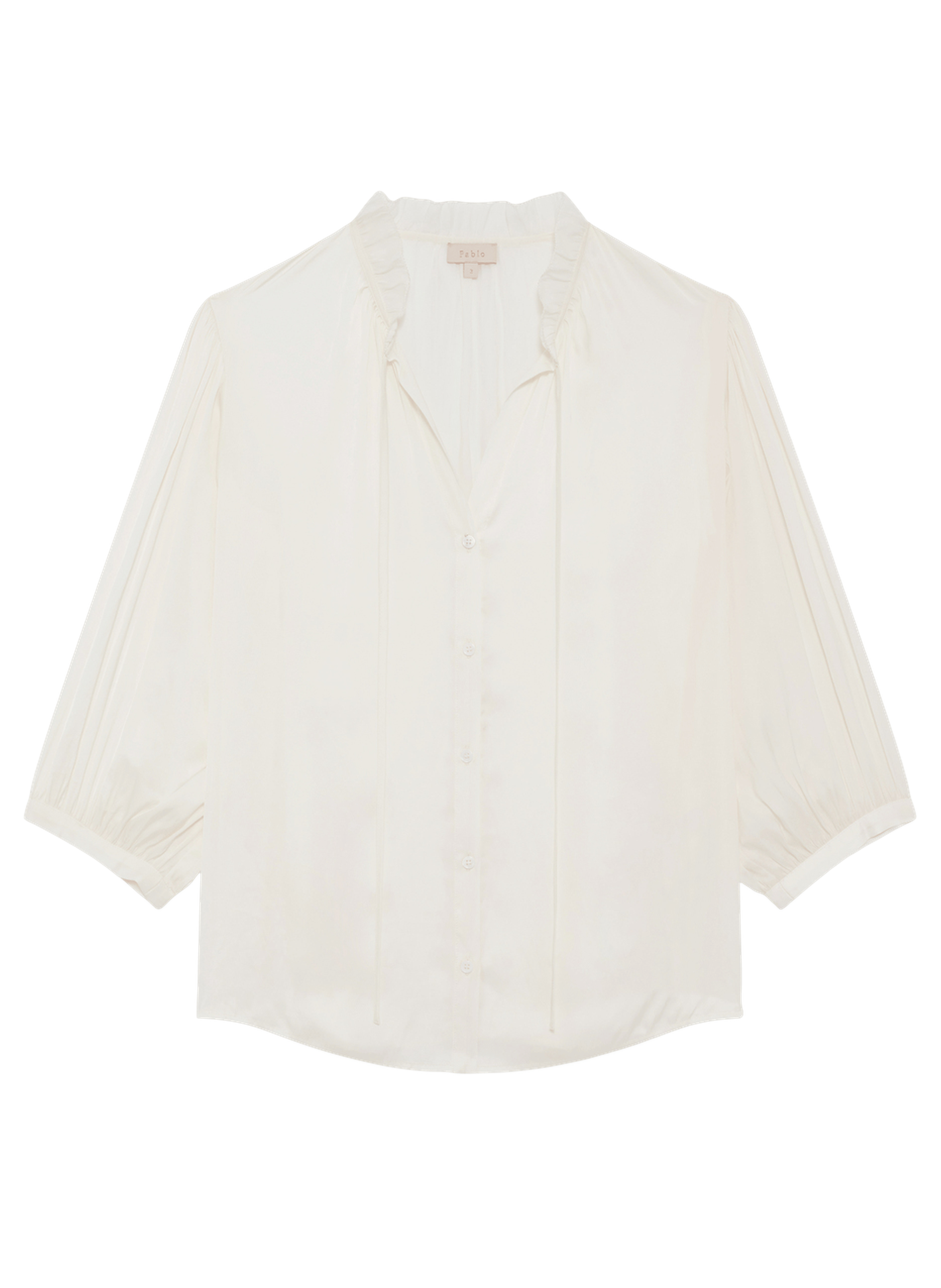 Chemise satinée - carole PABLO Beige