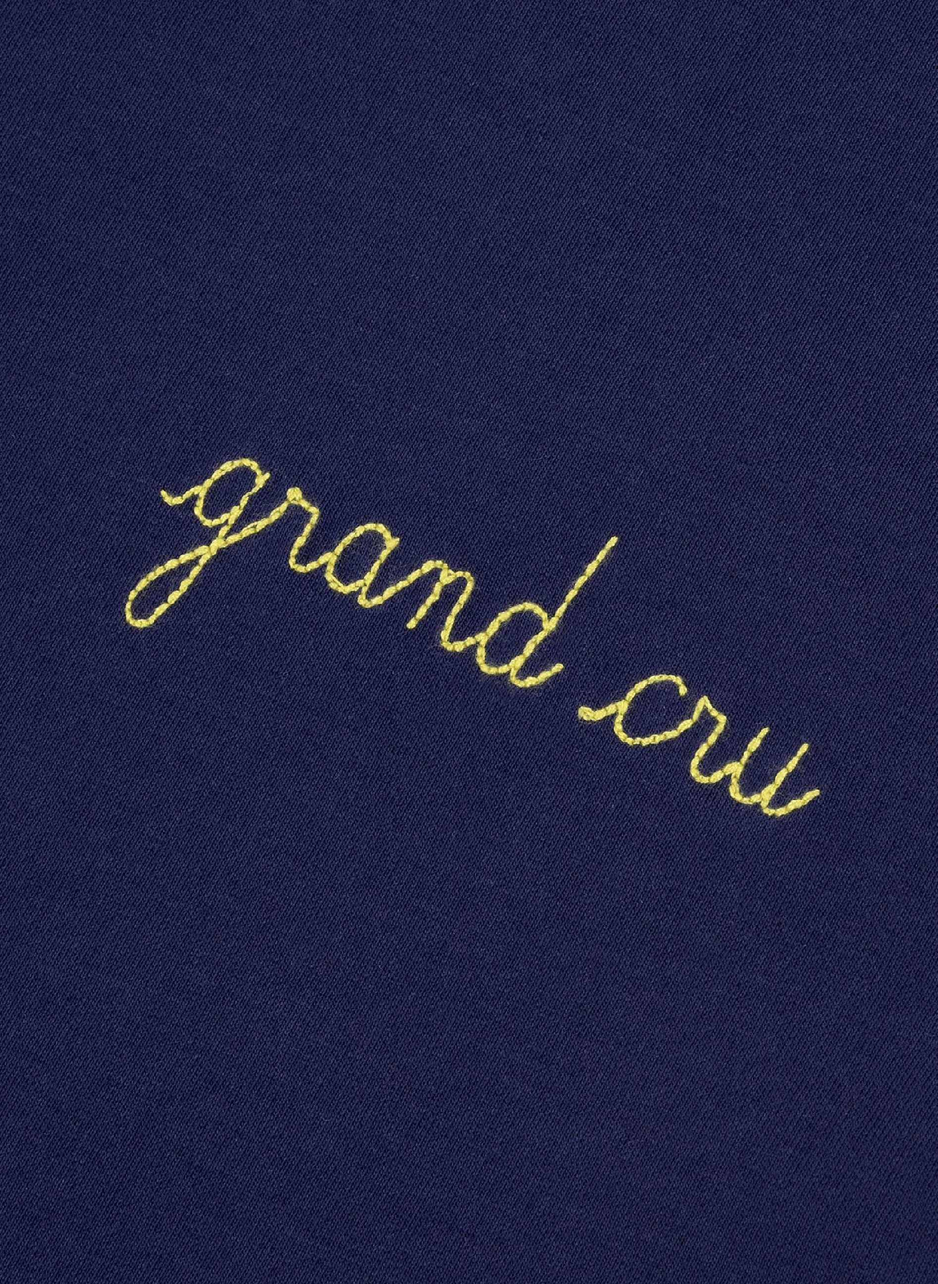 Embroidered Grand Cru Organic Cotton T-Shirt MAISON LABICHE Blue
