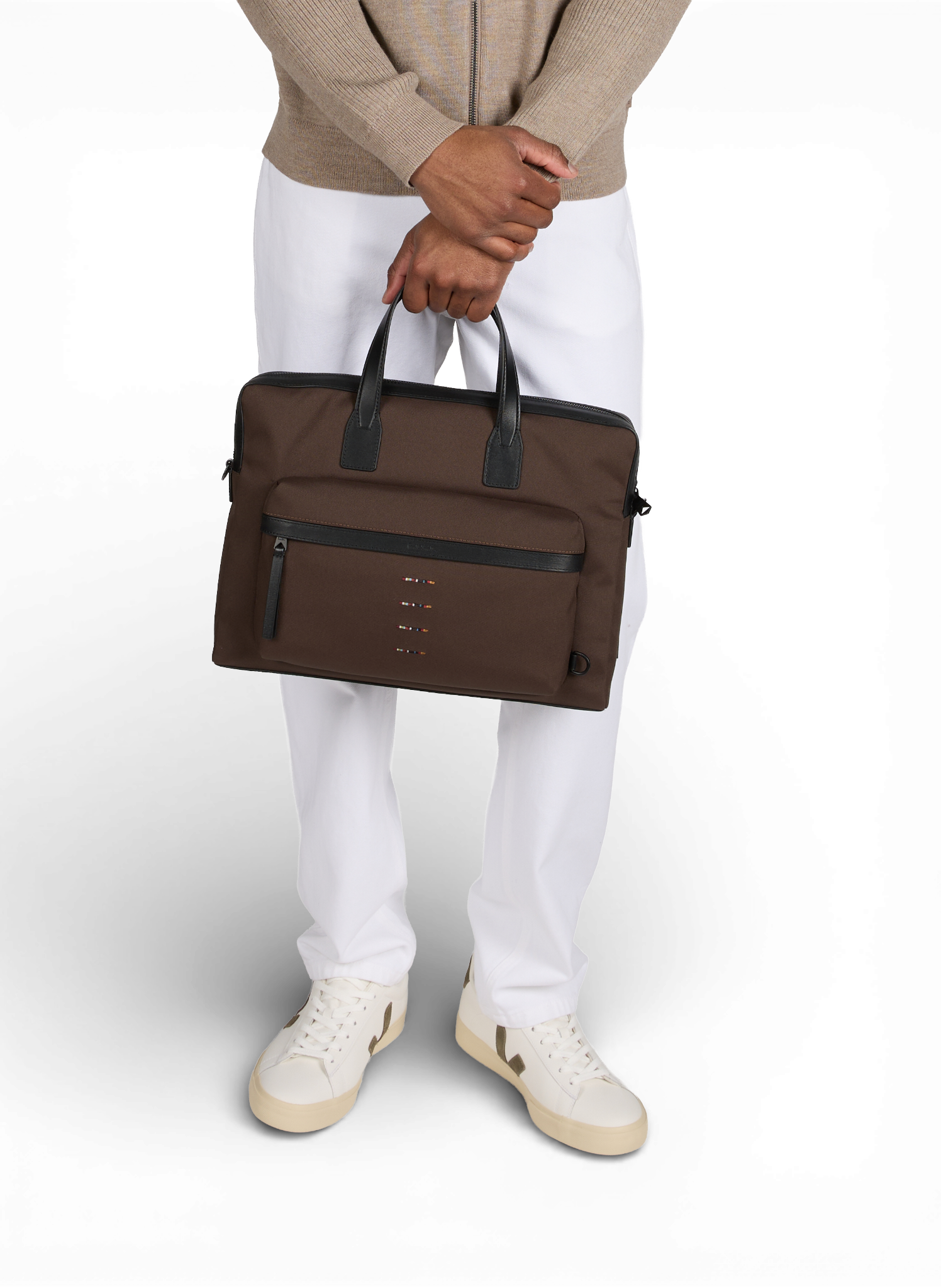 Logo document holder PAUL SMITH Brown