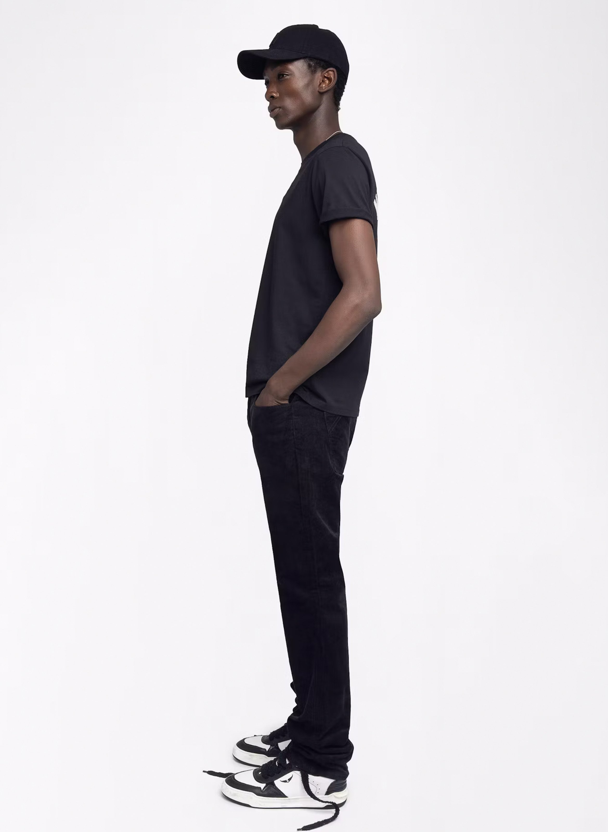 Tee-shirt col rond en coton tommy ZADIG&VOLTAIRE Noir