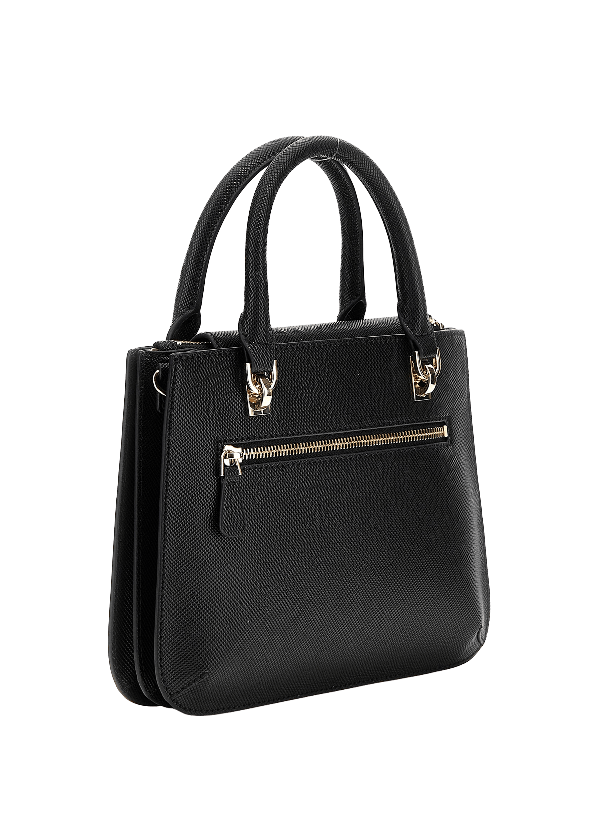 Noelle Saffiano handbag GUESS Black