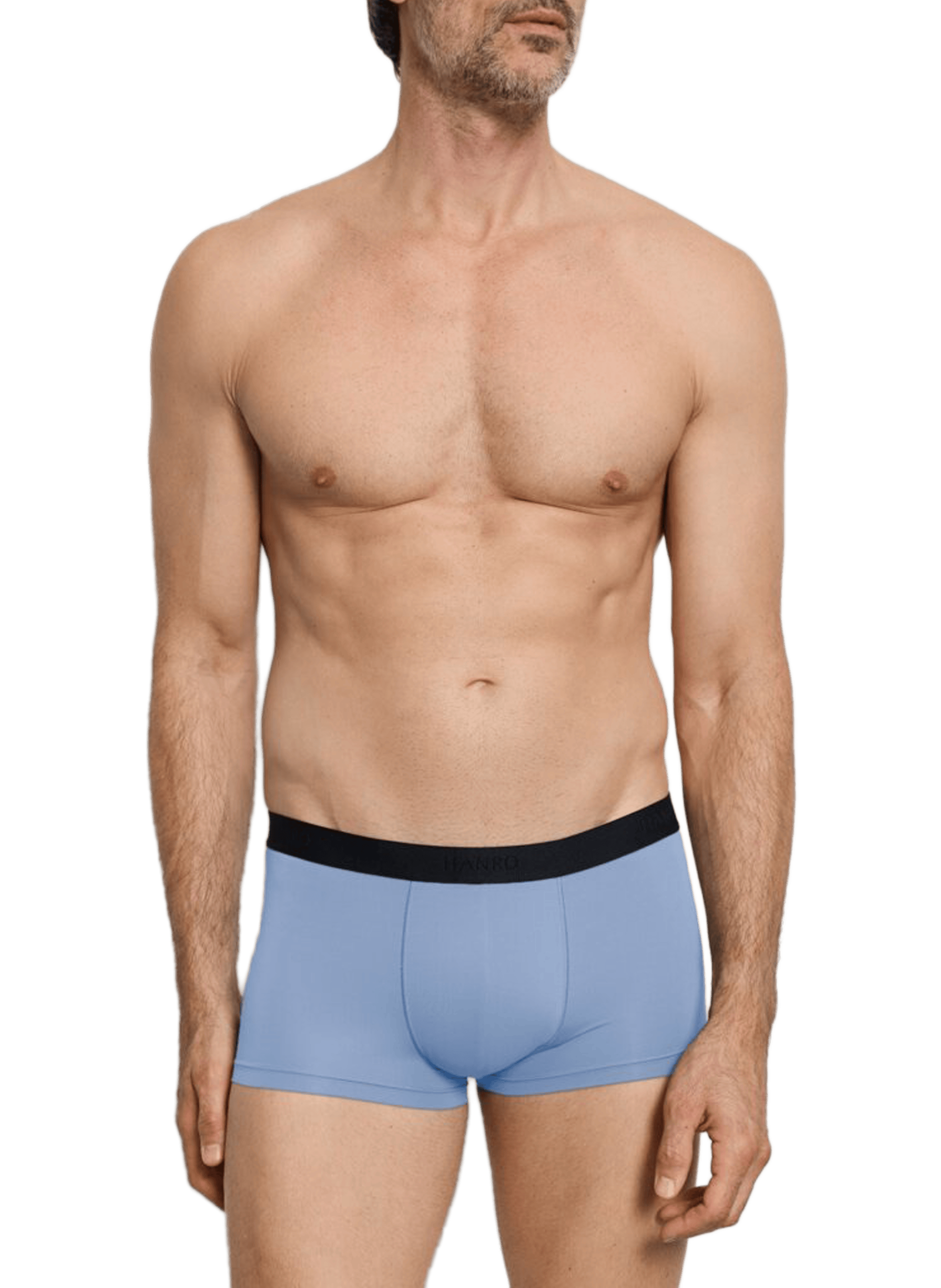Plain boxer shorts HANRO Blue