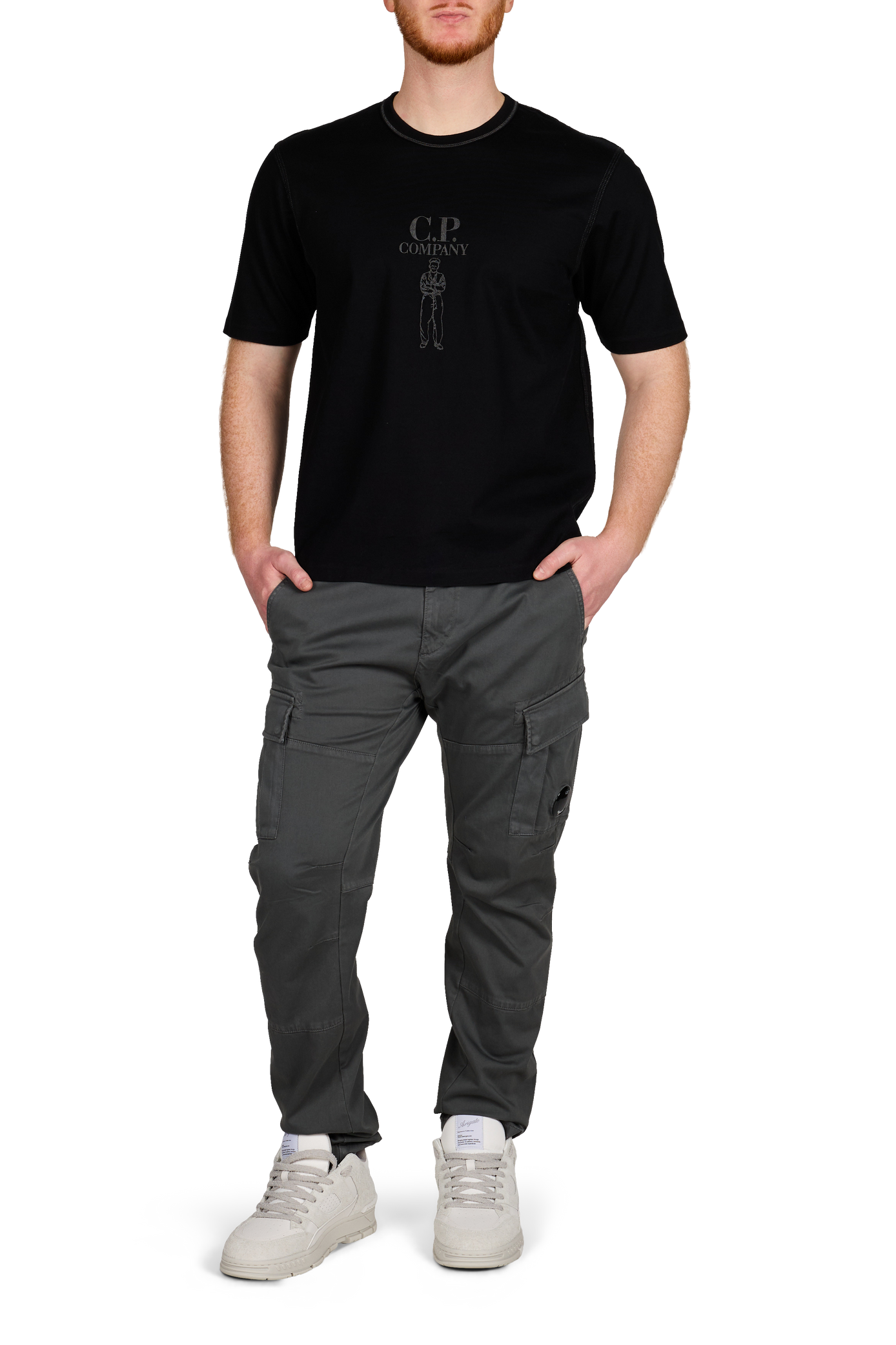 Classic Cotton T-Shirt CP COMPANY Black