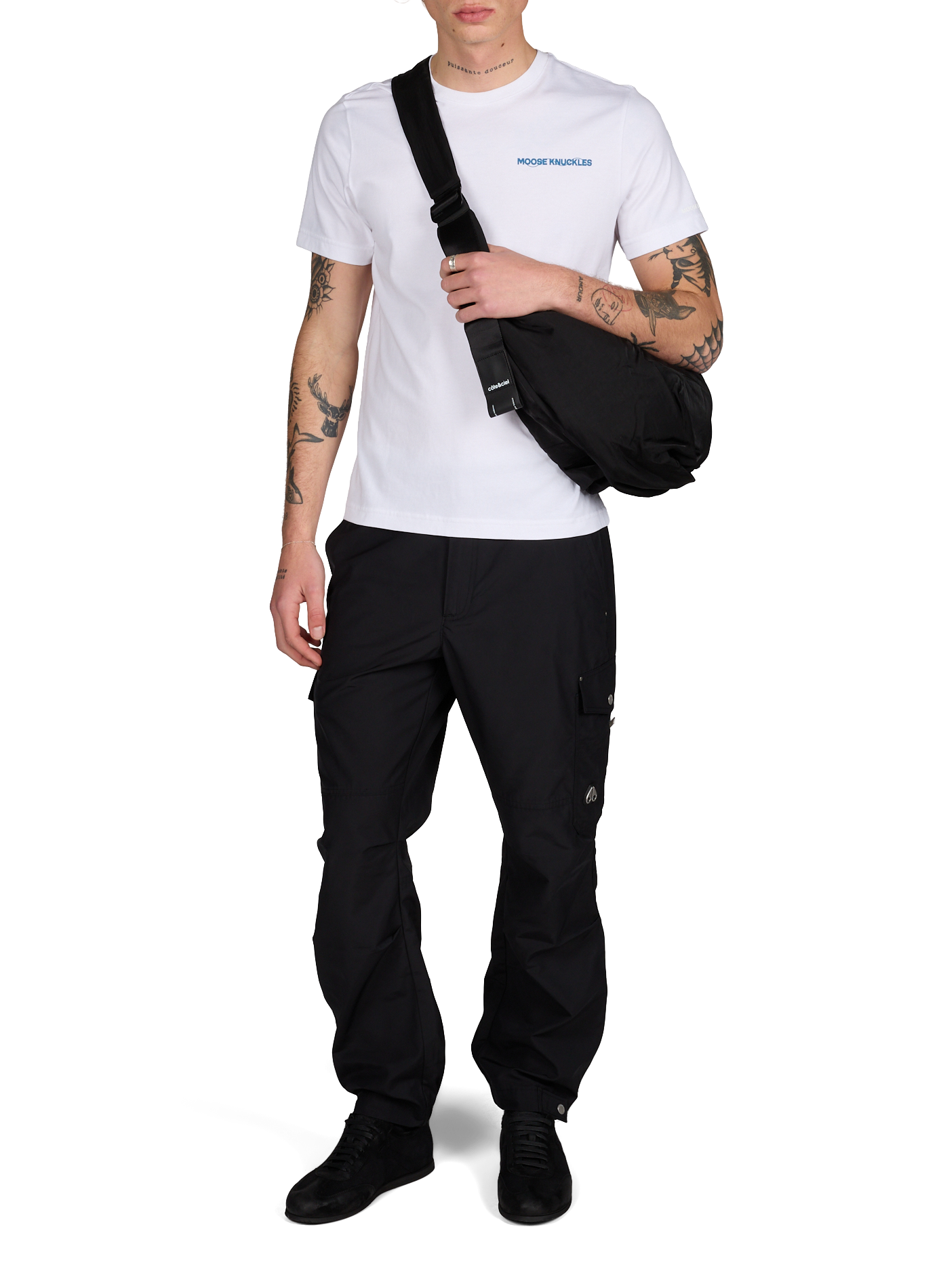 Pantalon cargo uni MOOSE KNUCKLES Noir