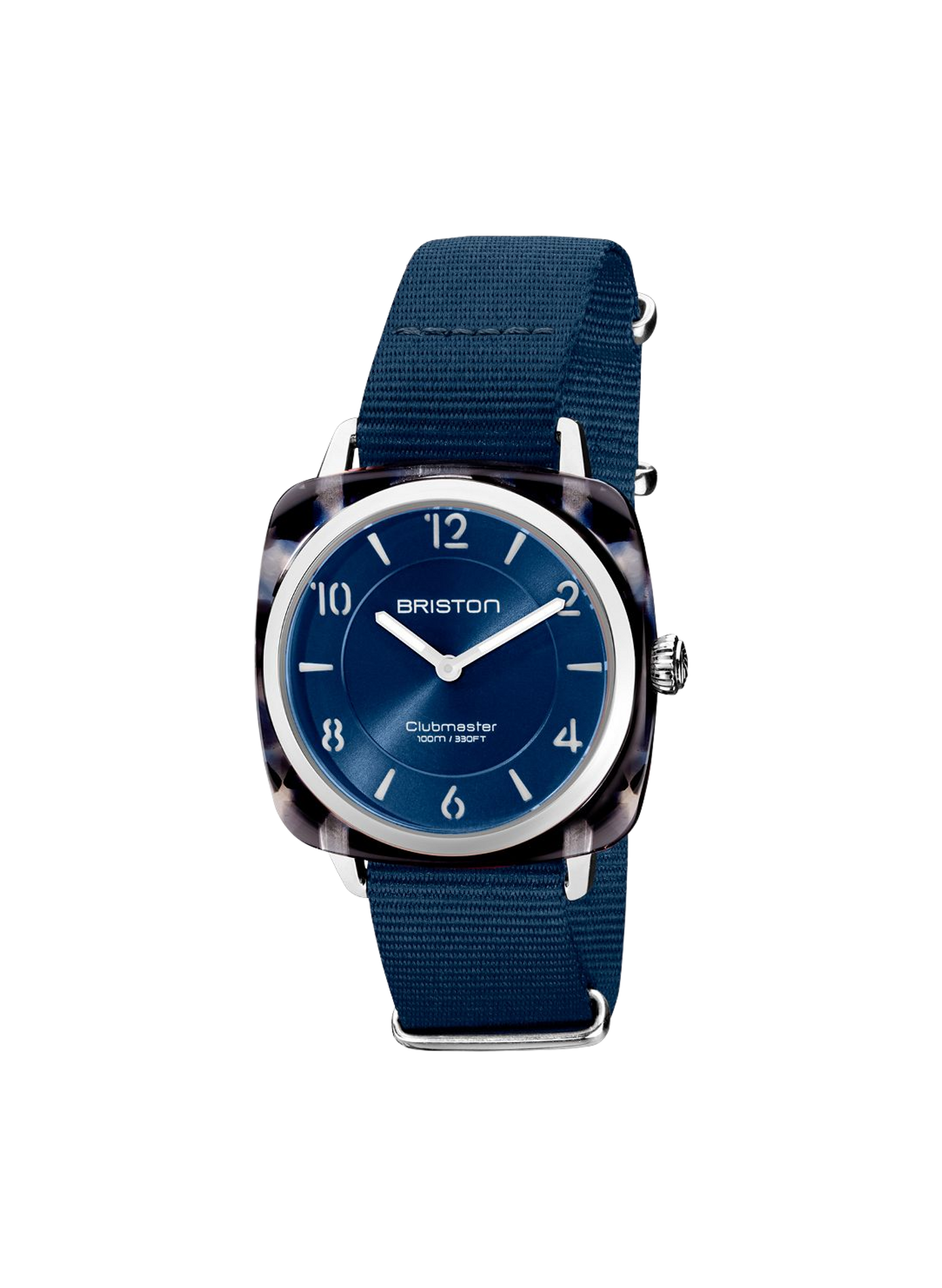 Montre Clubmaster Chic en nylon BRISTON Bleu