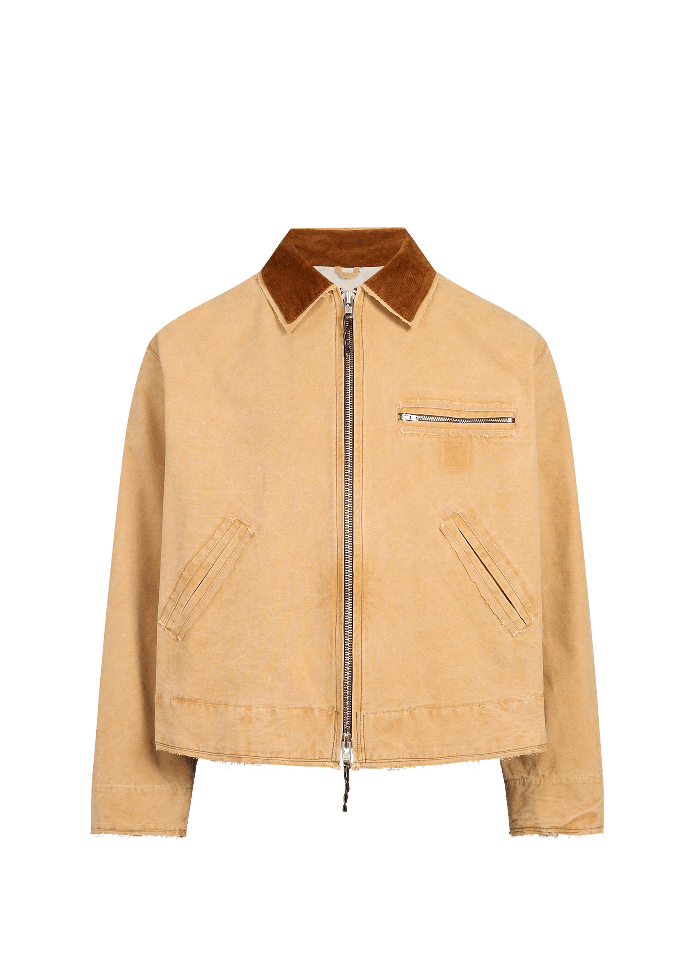 Veste col classique velours côtelé en coton CAMIEL FORTGENS Marron