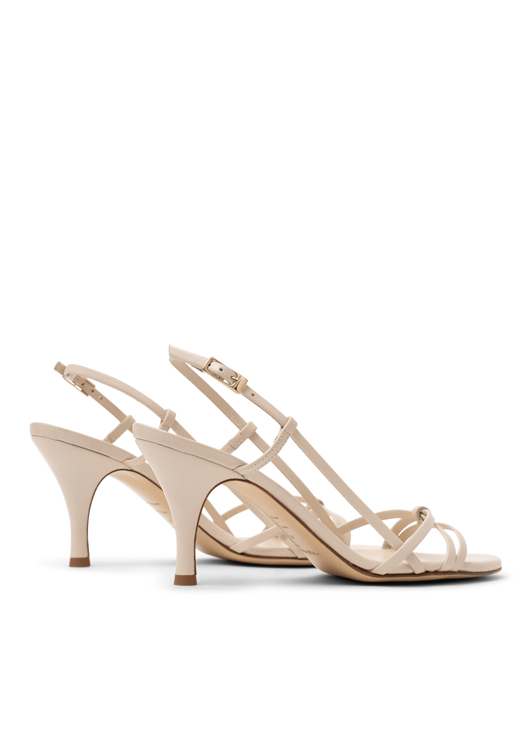 Sandales lina en nappa PARALLELE Blanc