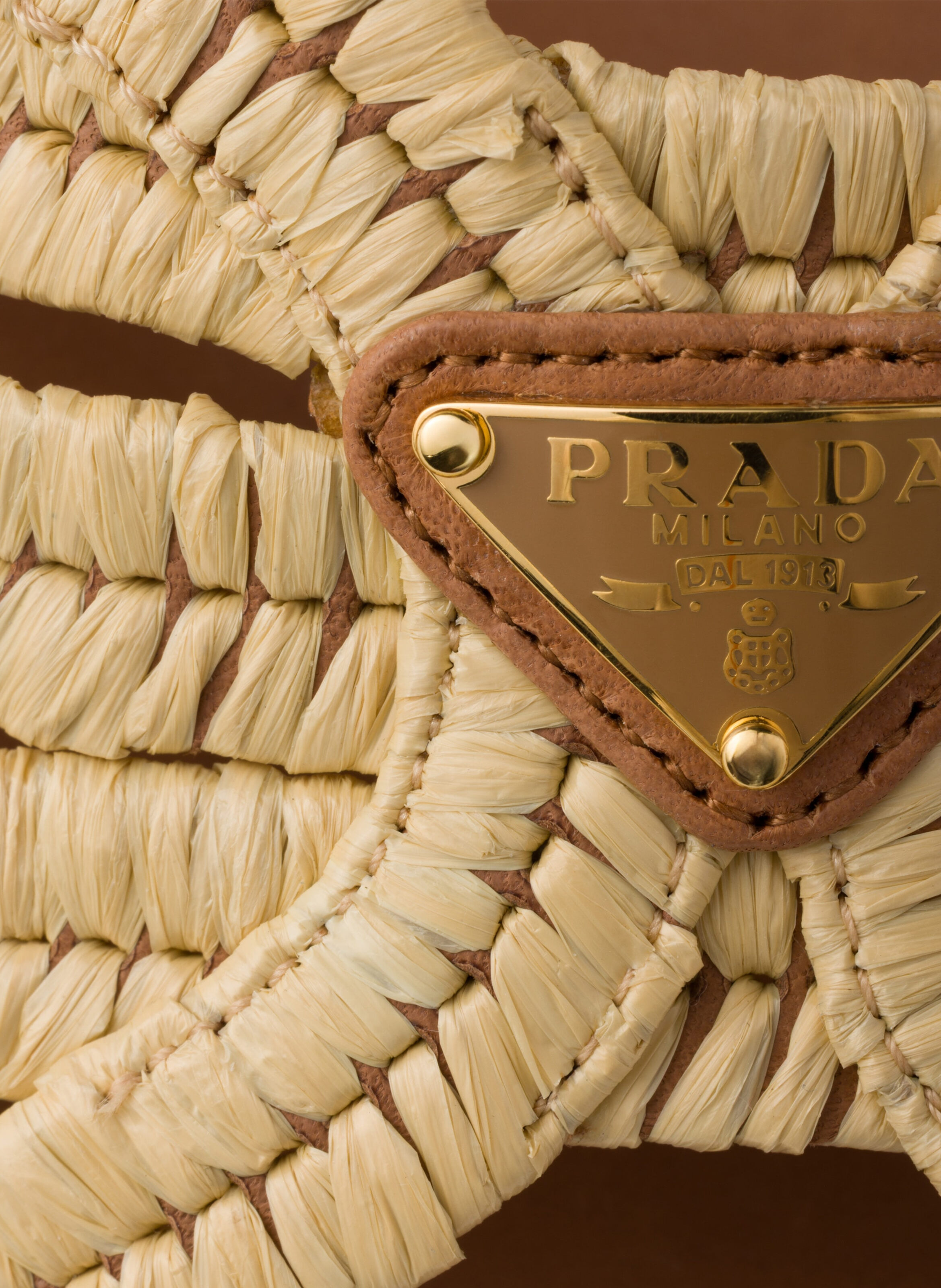 Mules en crochet PRADA Beige