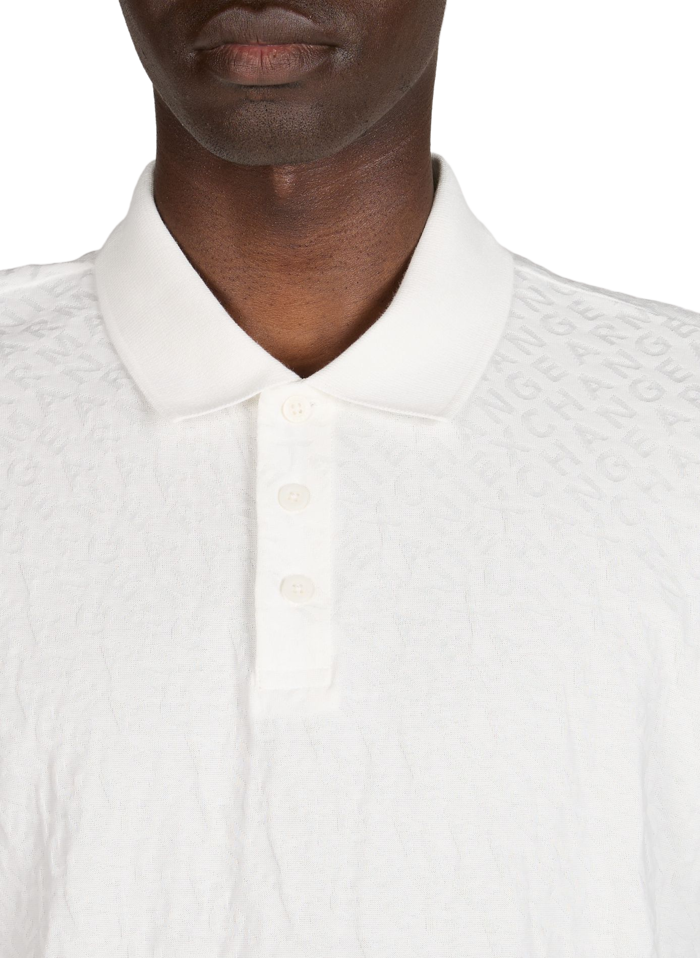 Short-sleeved cotton polo shirt with logo ARMANI EXCHANGE White