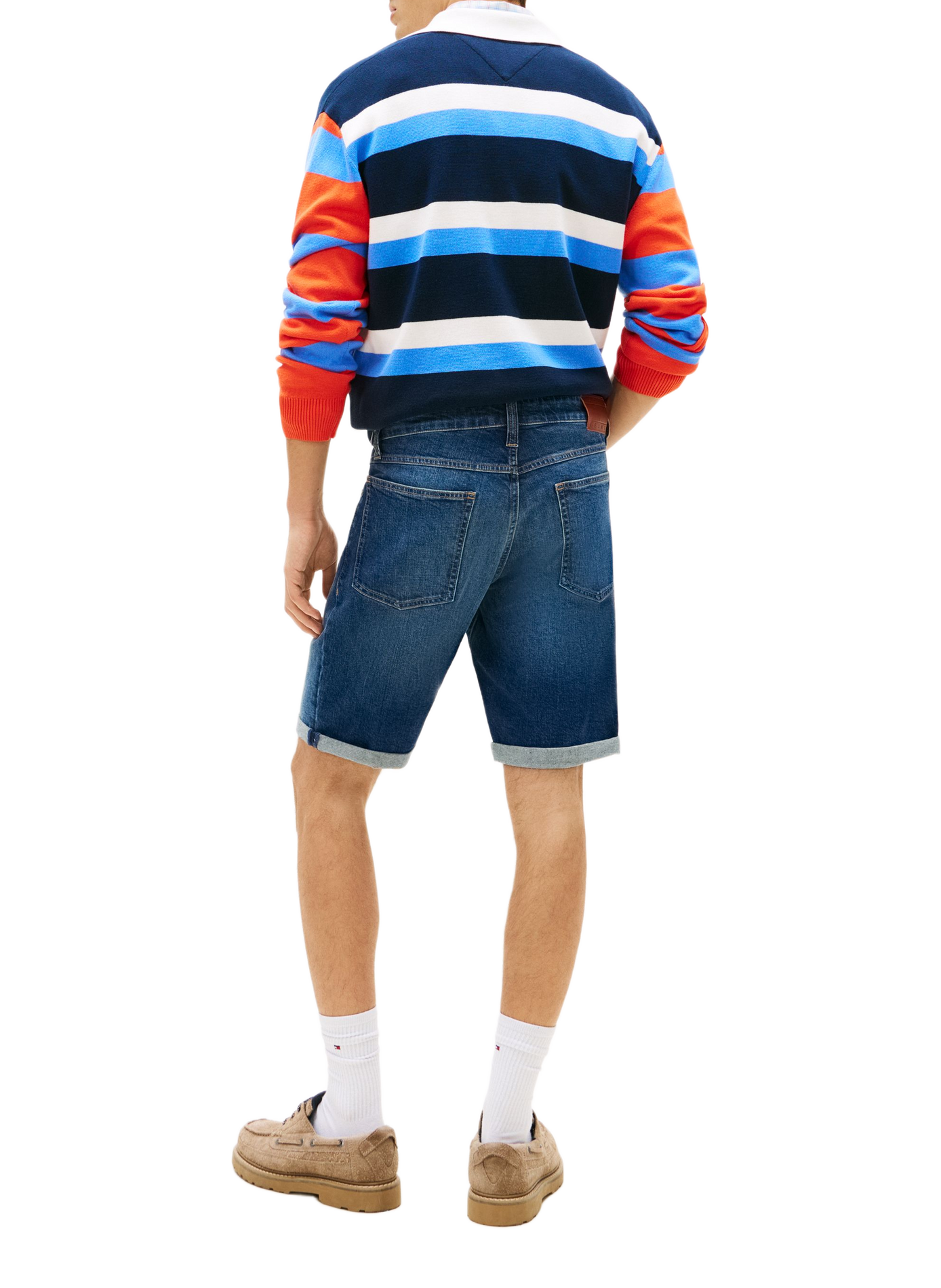 Short slim Ronnie in mixed cotton TOMMY HILFIGER Blue