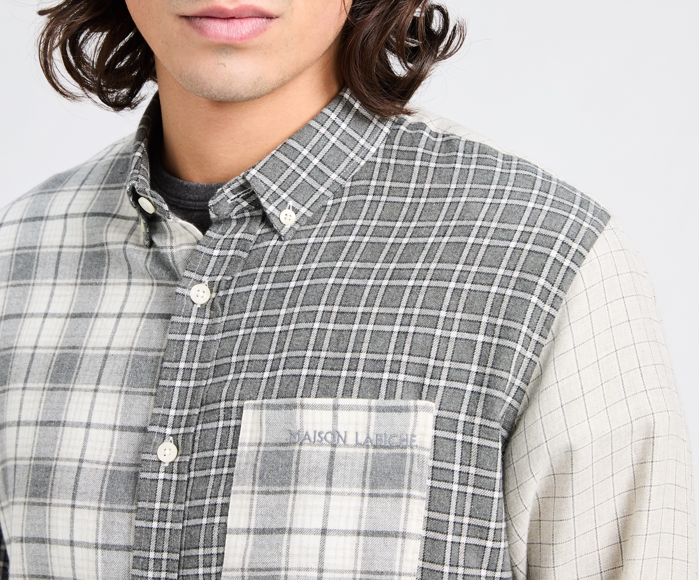 Chemise Bonne Grain MAISON LABICHE Gris