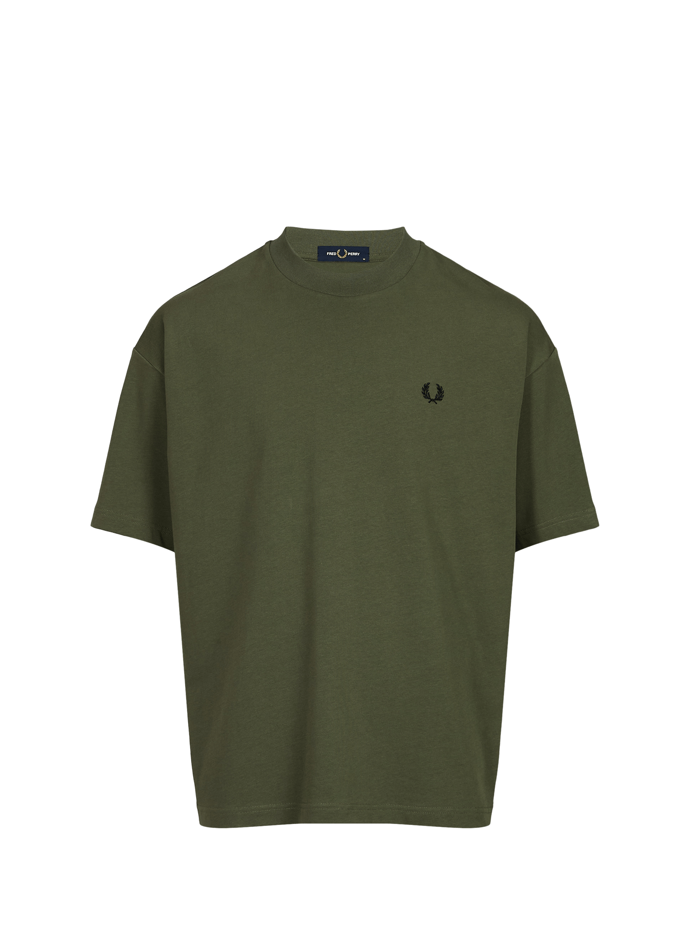 T-shirt oversize à imprimé dos en coton FRED PERRY Vert