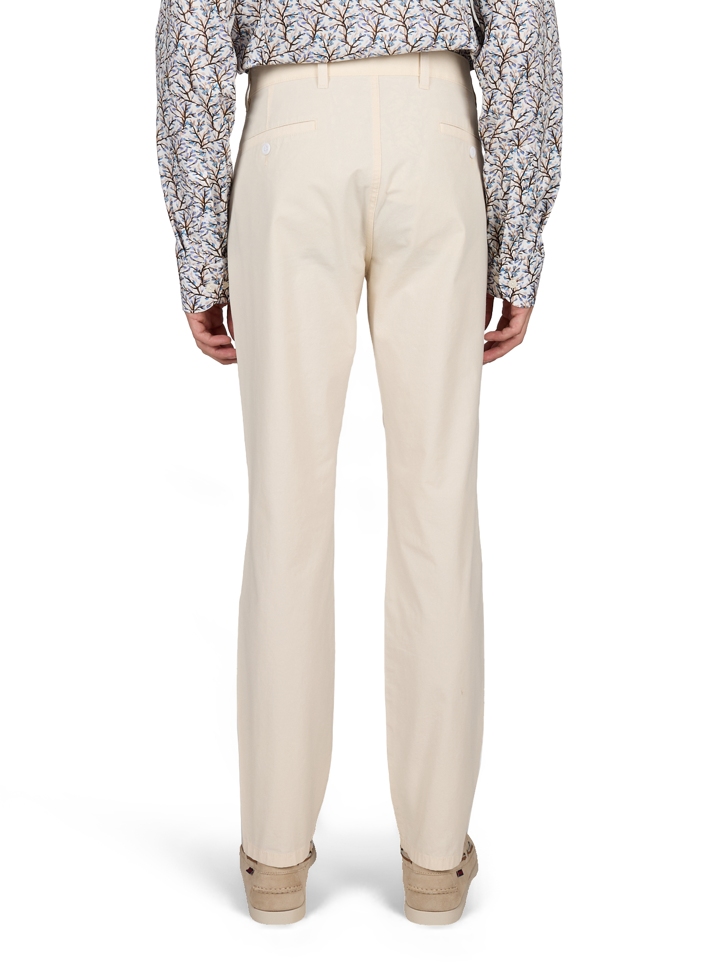Pantalon droit en coton mélangé DOCKERS Blanc