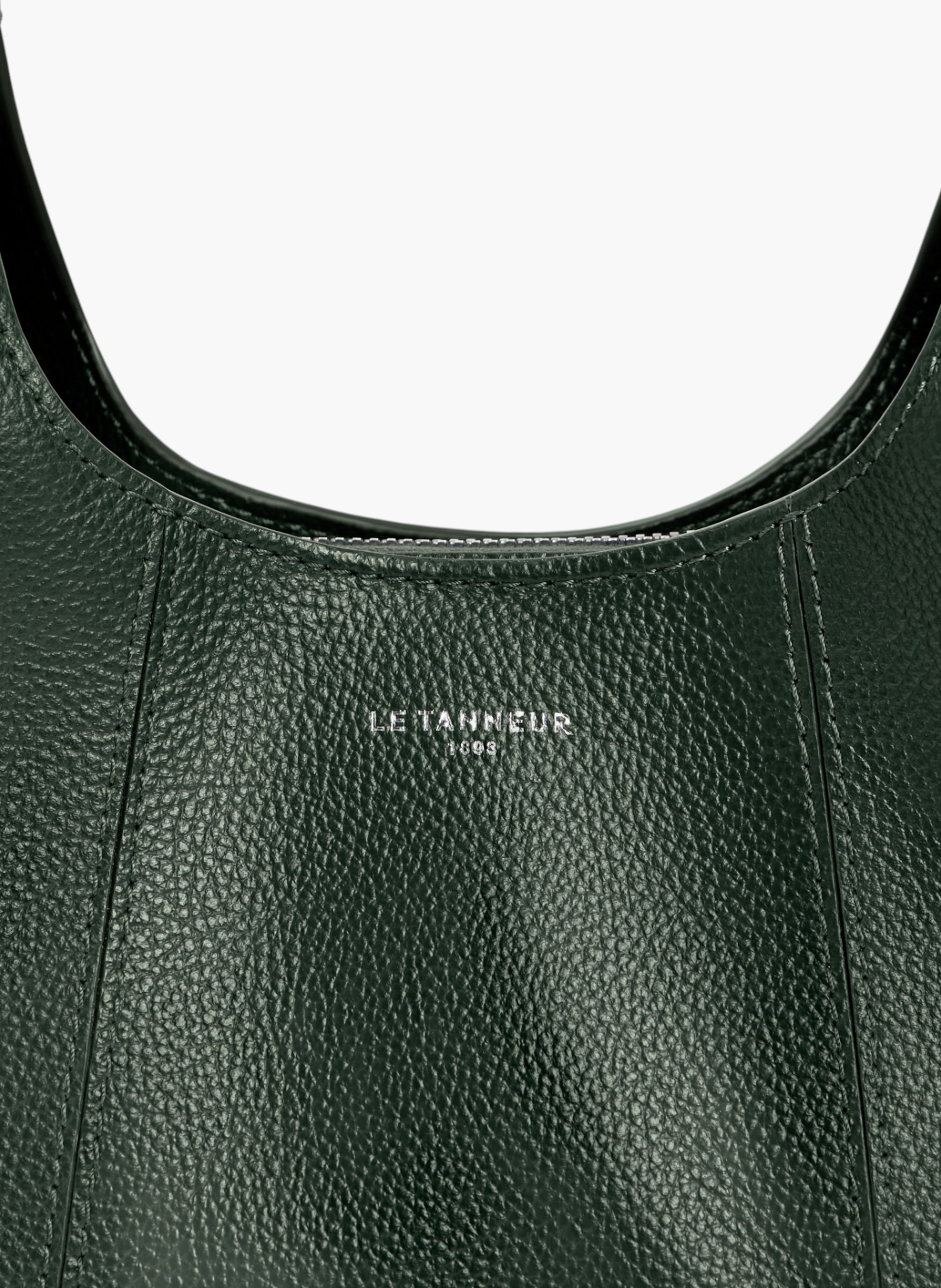 Petit sac à main juliette en cuir grainé LE TANNEUR Vert