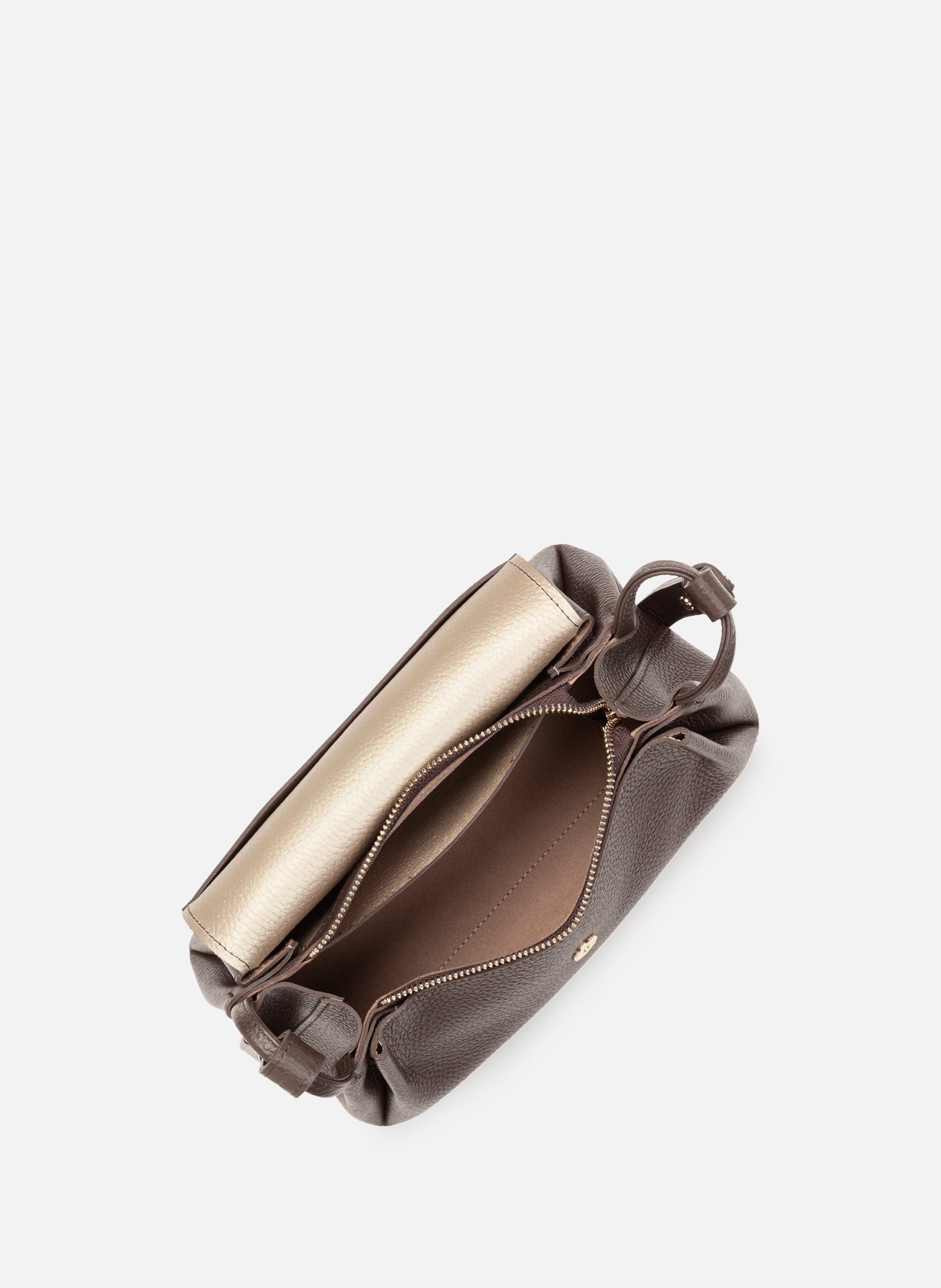 Sac trotteur - accordéon double LANCASTER Marron