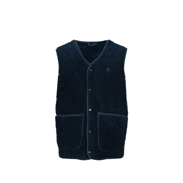 Veste sans manches réversible en coton mélangé Veste sans manches réversible en coton mélangé