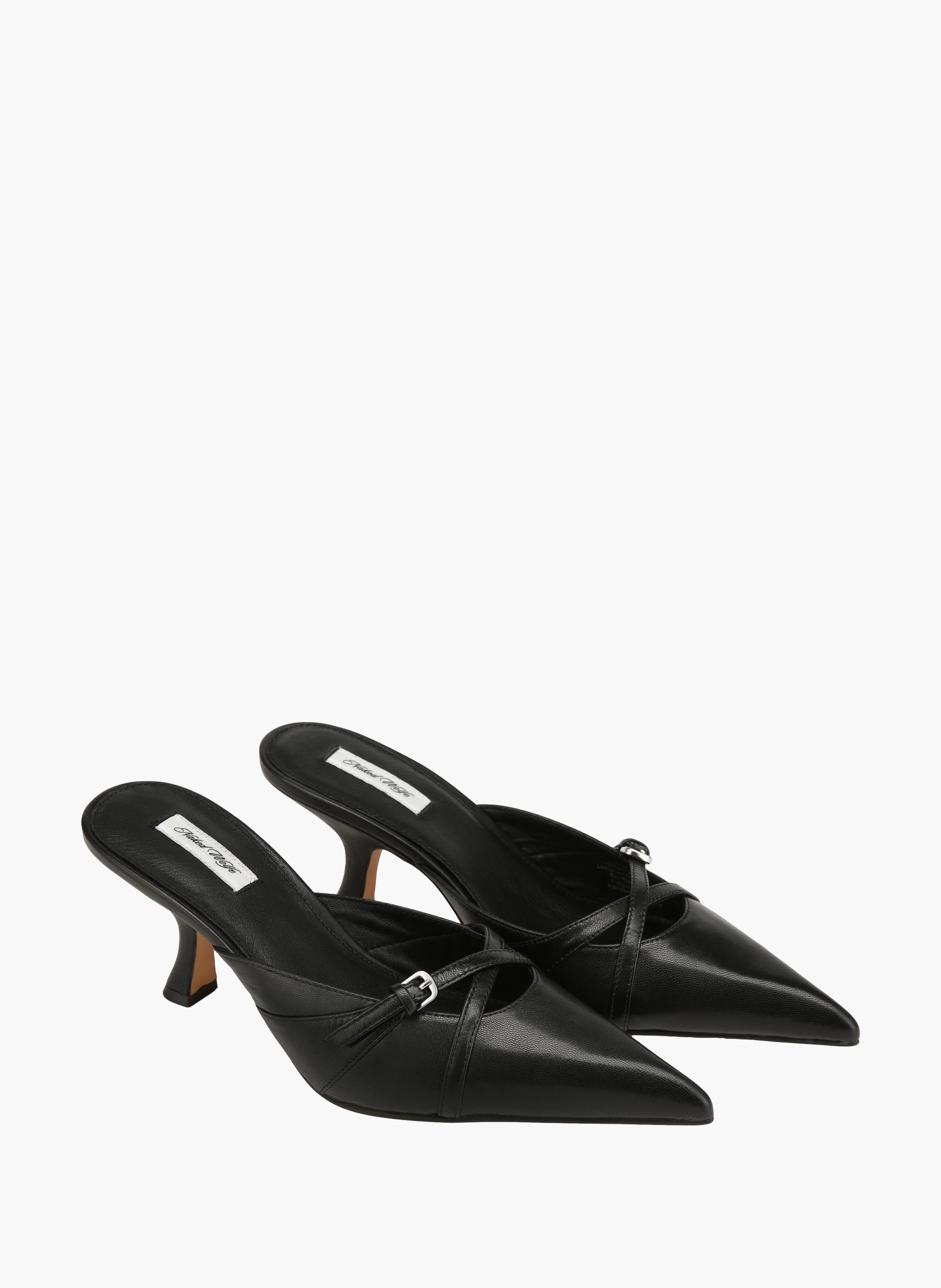 Hayes Pumps aus Leder NAKED WOLFE Schwarz
