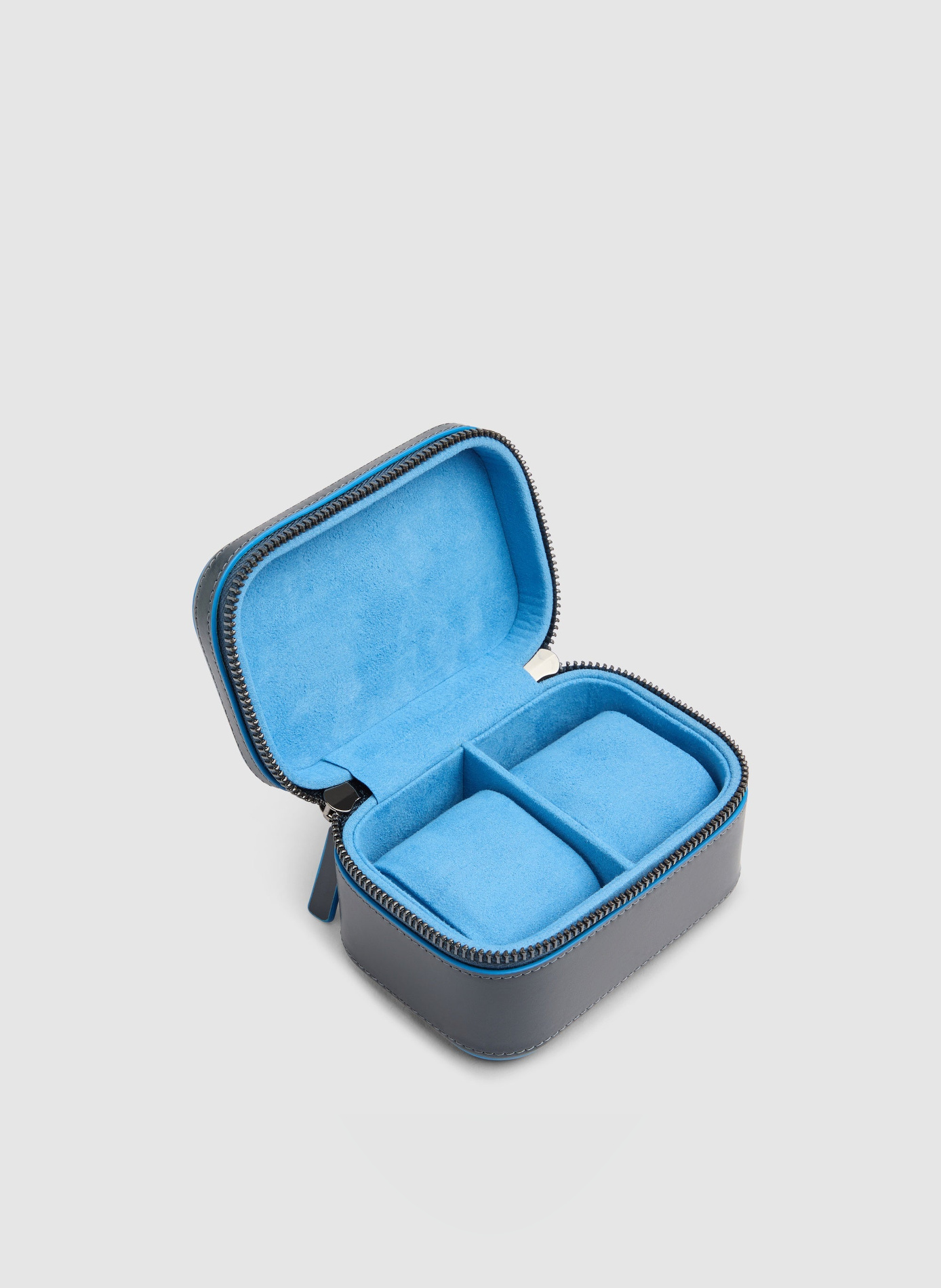 Étui à montres de voyage en cuir | Bleu PIQUADRO Homme