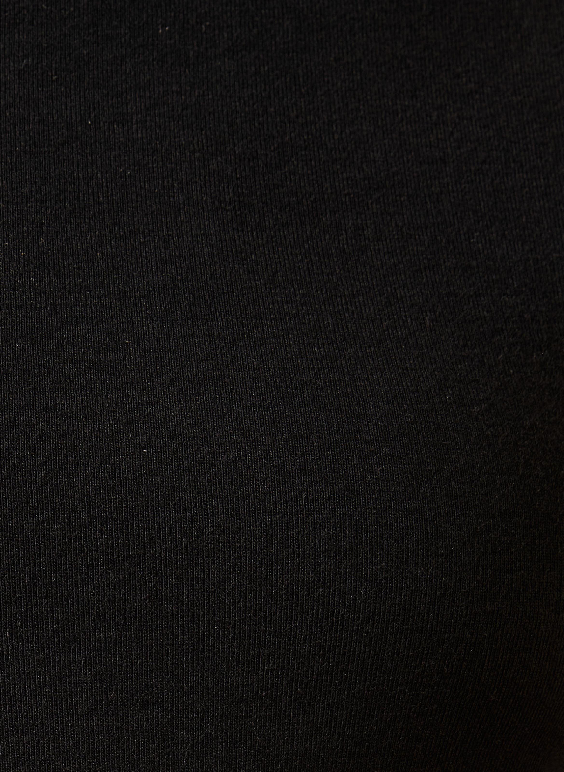 Recht T-shirt met opstaande kraag LA FEE MARABOUTEE Zwart