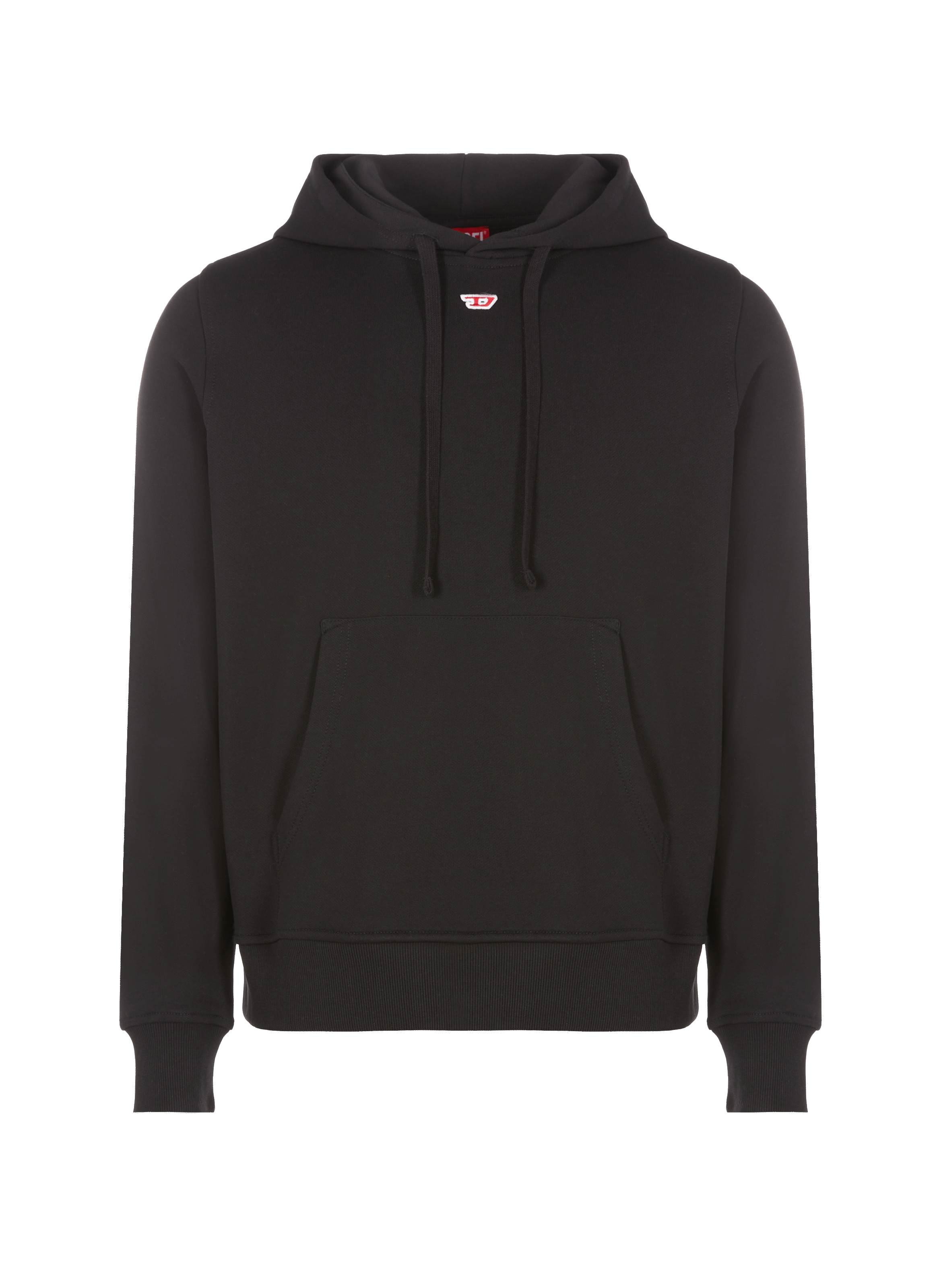 Hoodie à patch monogramme en coton