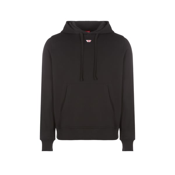 Hoodie à patch monogramme en coton