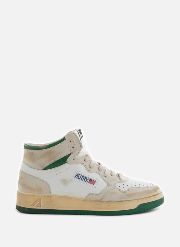 AUTRY Super Vintage high-top leather sneakers White