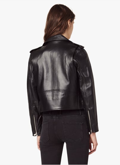 Blouson cuir femme sandro hotsell