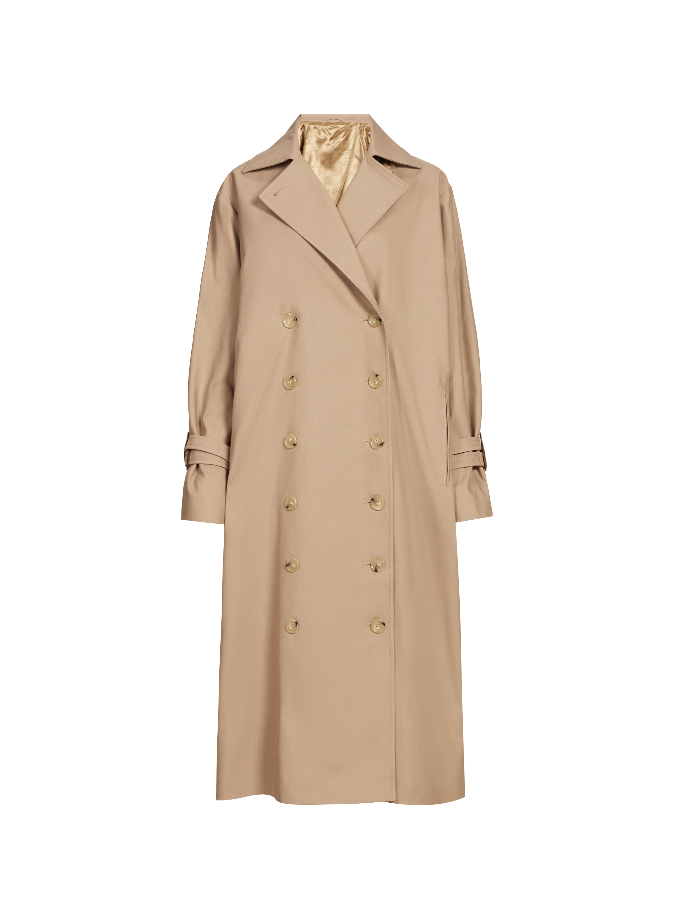 Cotton-blend trench coat TOTEME Brown