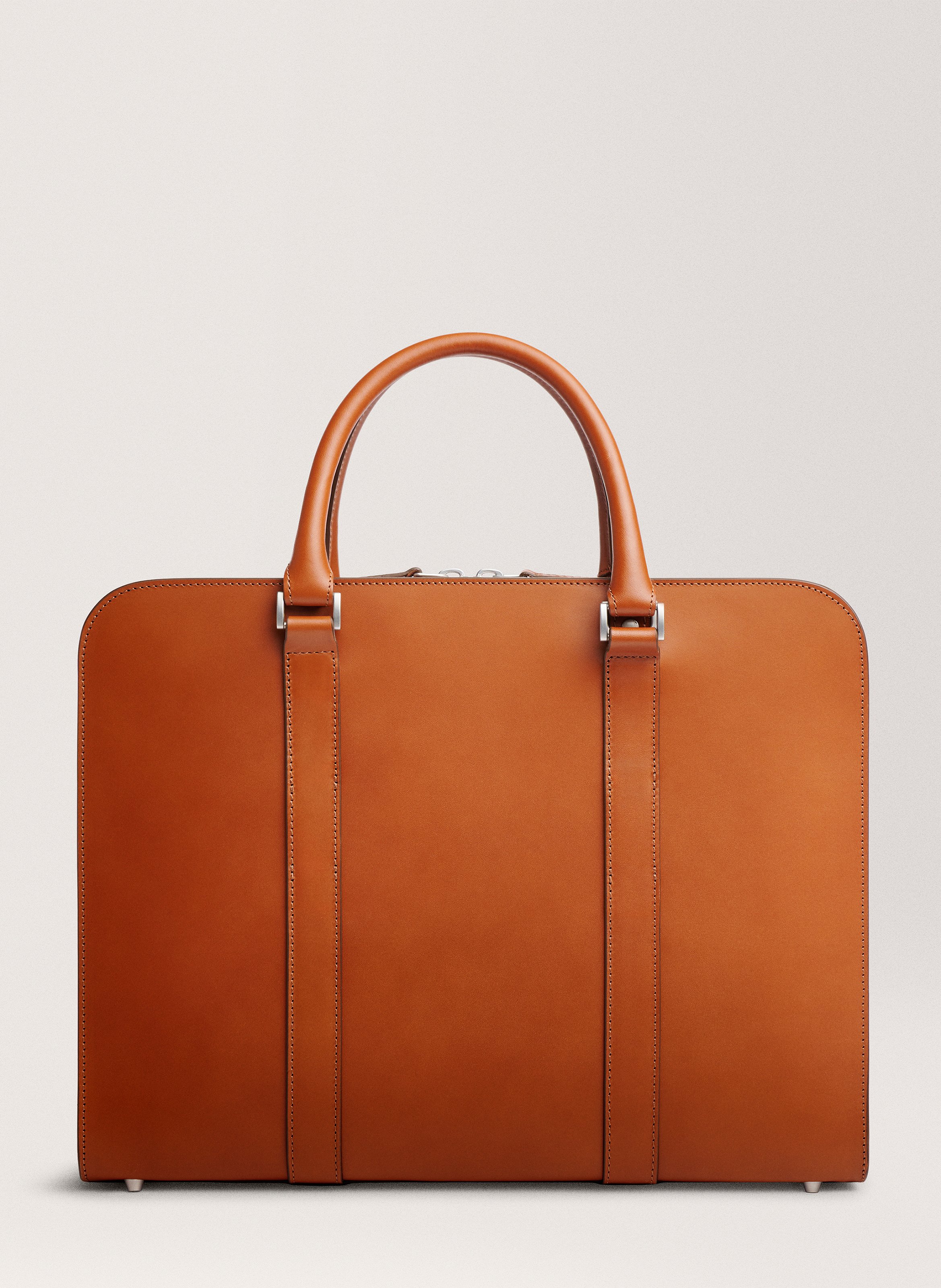 Porte-documents 'Palissy Briefcase' en cuir vachetta CARL FRIEDRIK Marron