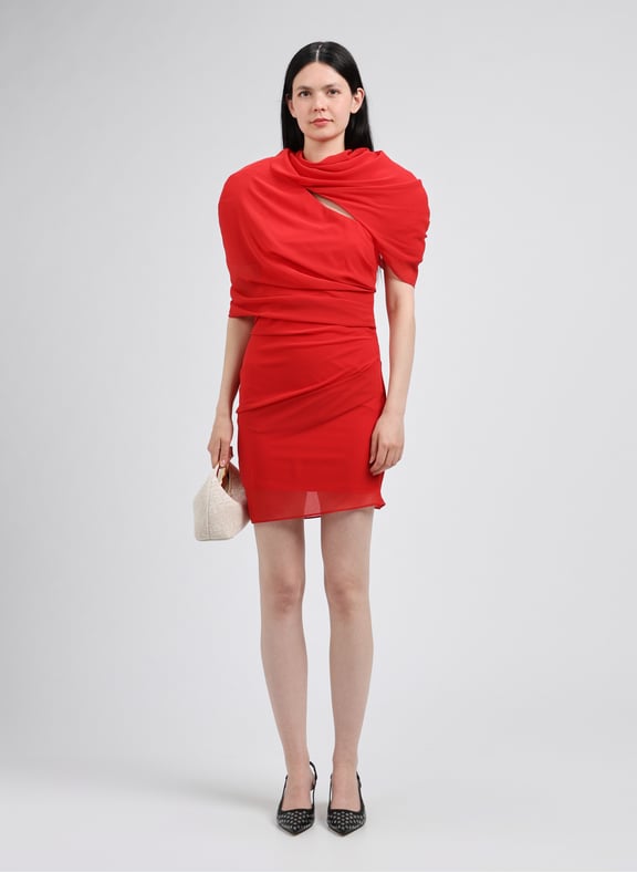 The short Castagna dress Red by JACQUEMUS JACQUEMUS The short Castagna dress Red