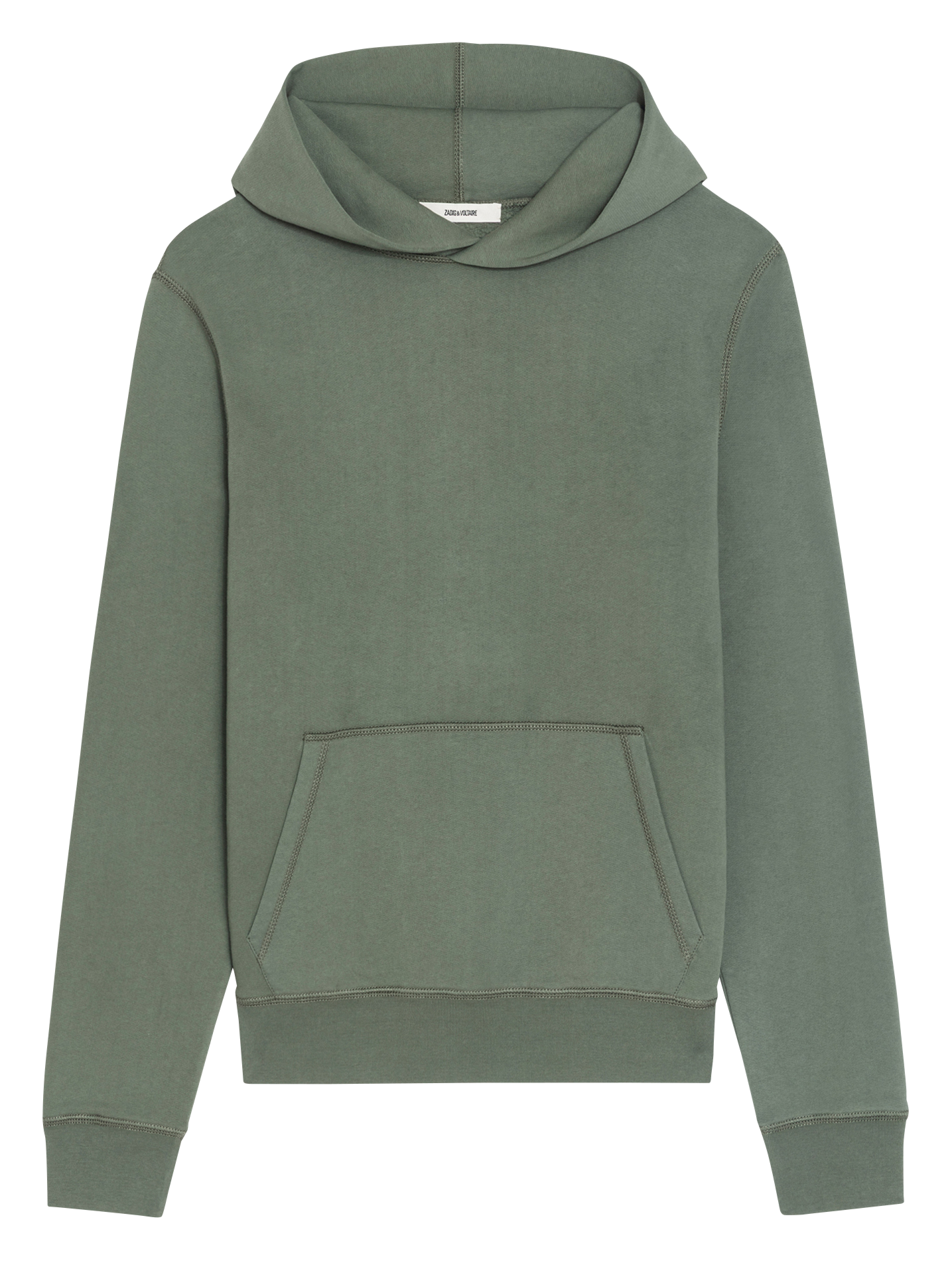 Sweat à capuche en coton imprimé sanchi ZADIG&VOLTAIRE Vert