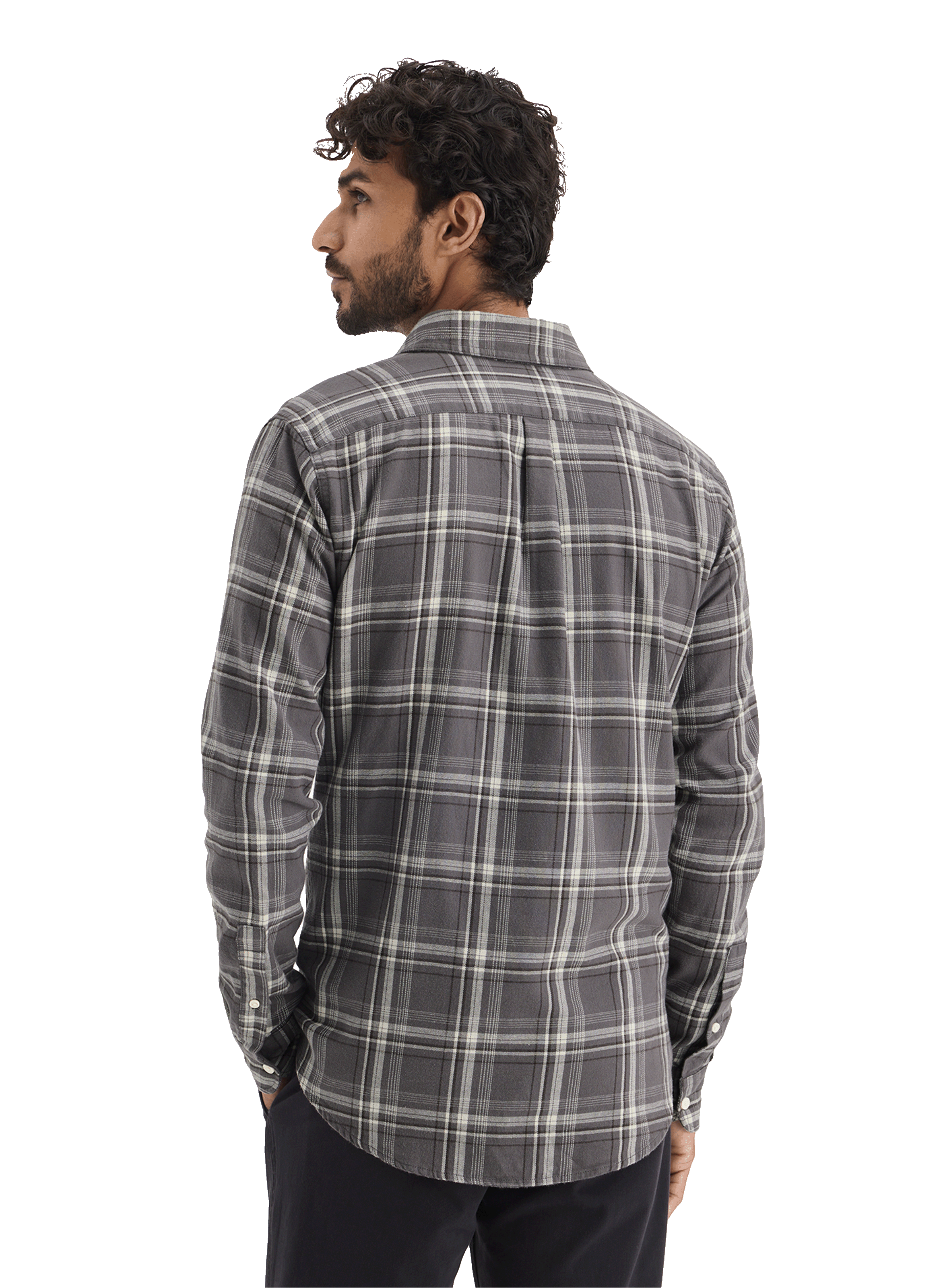 Slim-fit linen and cotton shirt DOCKERS Grey