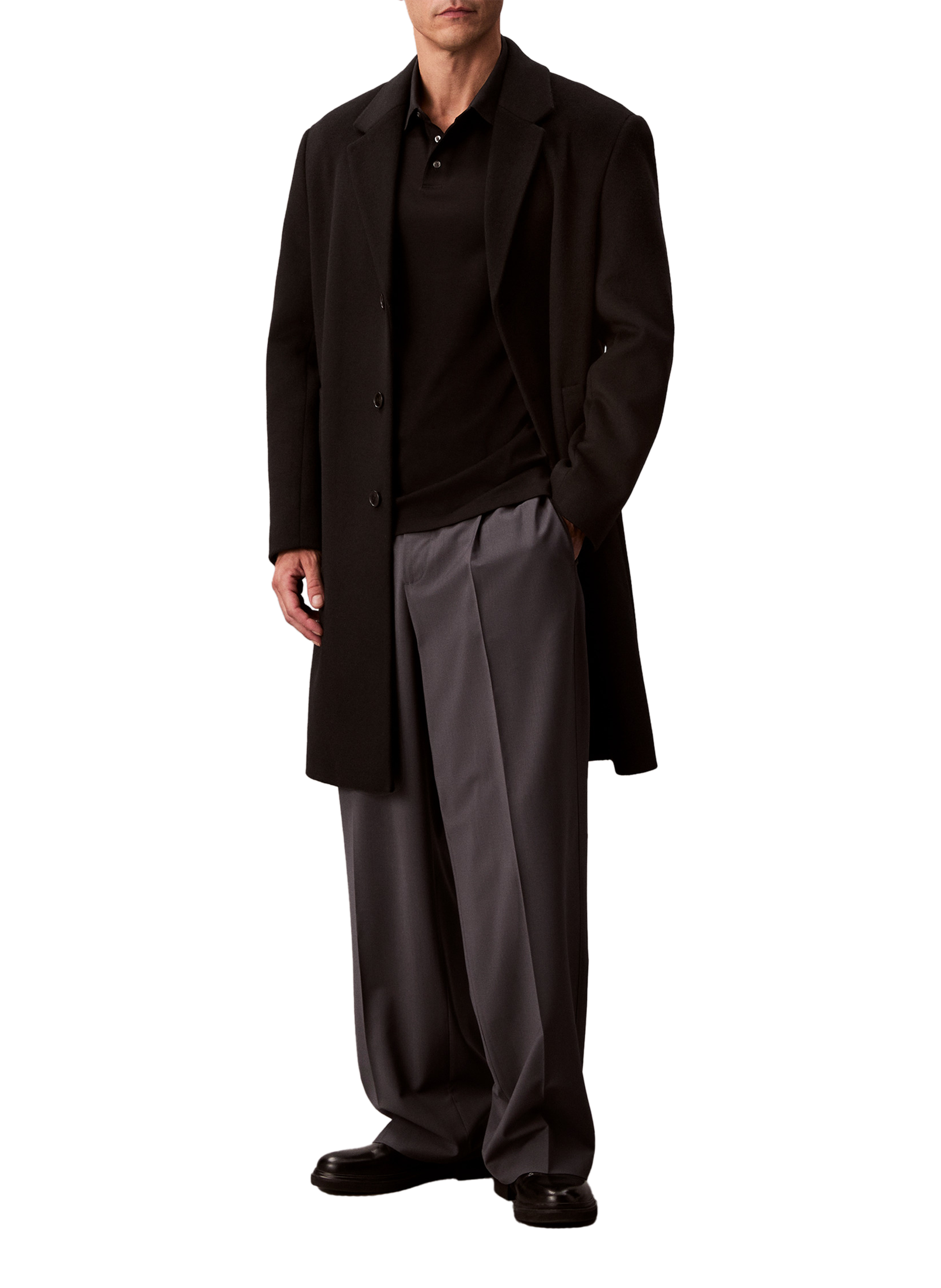 Baumwollpolo CALVIN KLEIN Schwarz