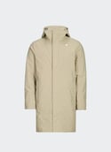 Parka mi-longue à capuche THOMAS Green oak
