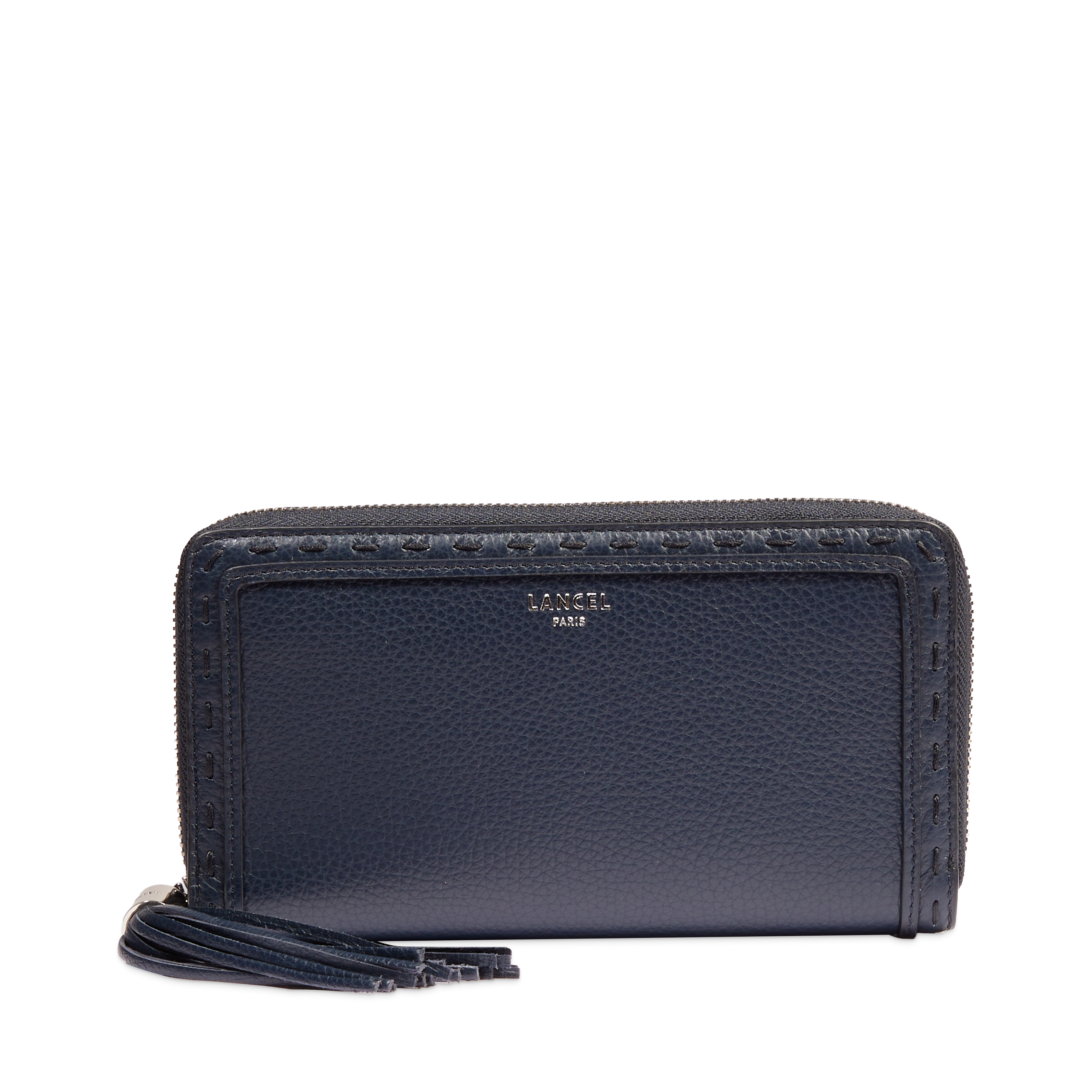 Portefeuille long zippé premier flirt de lancel en cuir LANCEL Bleu