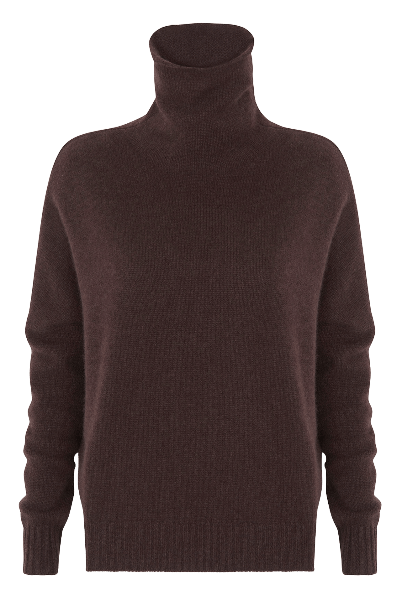 Pull col roulé en cachemire tila KUJTEN Marron