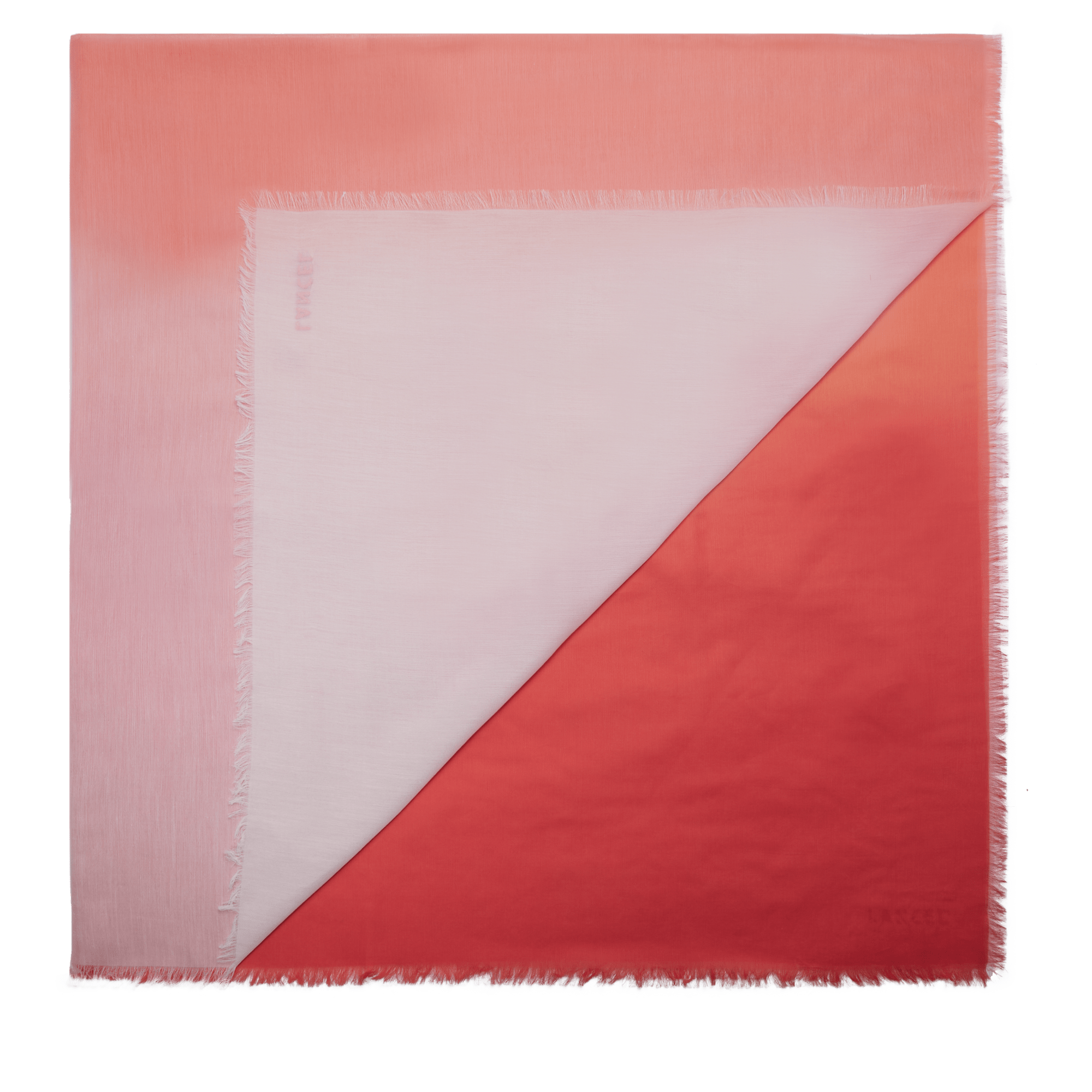 Etole en soie et coton LANCEL Orange