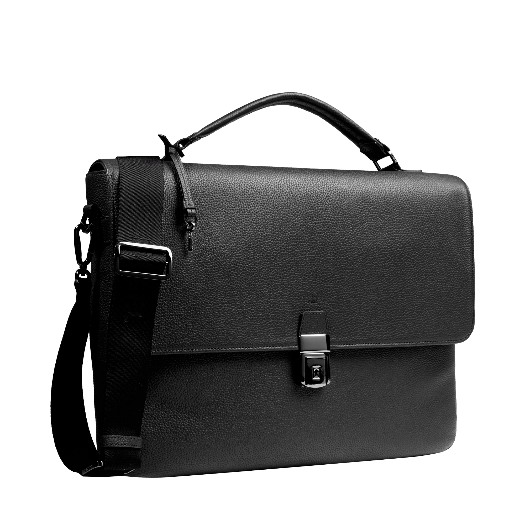 Porte-documents côme de lancel en cuir LANCEL Noir