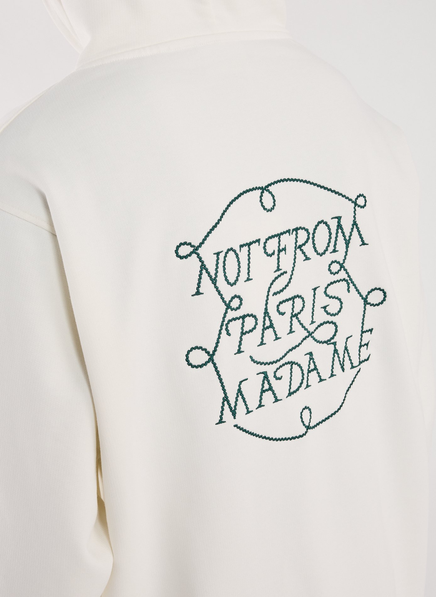 Hoodie Le SLogan Tresse DROLE DE MONSIEUR Beige