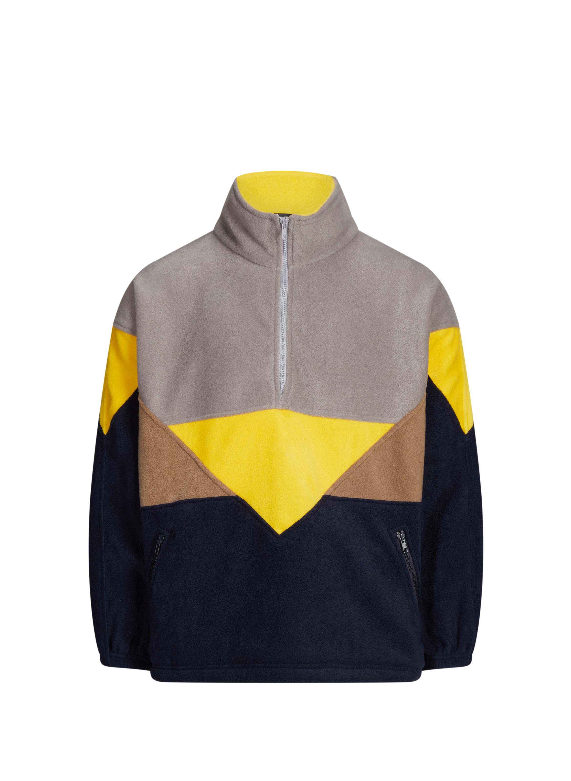 BENJAMIN BENMOYAL Veste polaire à col montant Bleu