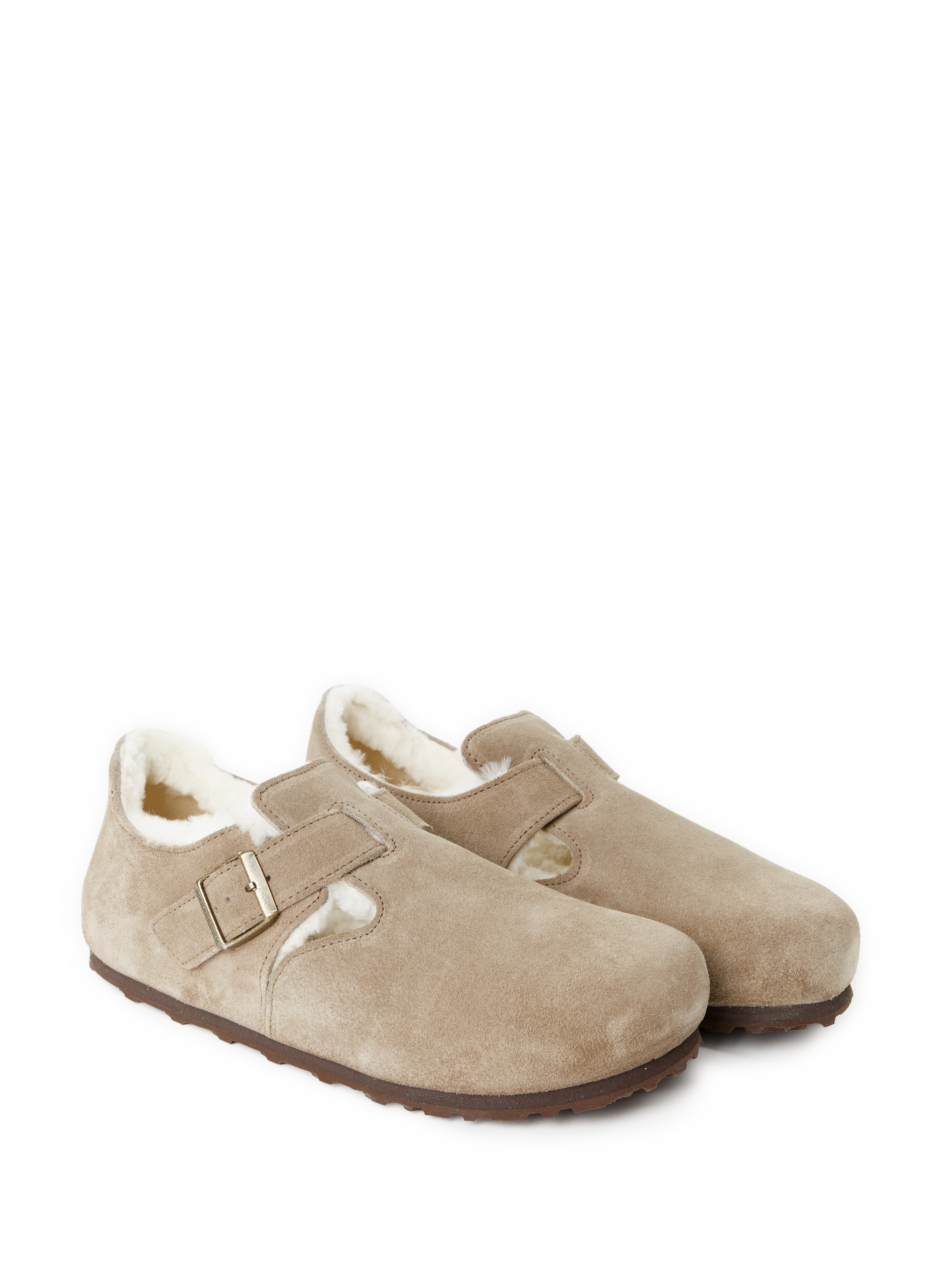 Cowhide leather London moccasins BIRKENSTOCK Beige