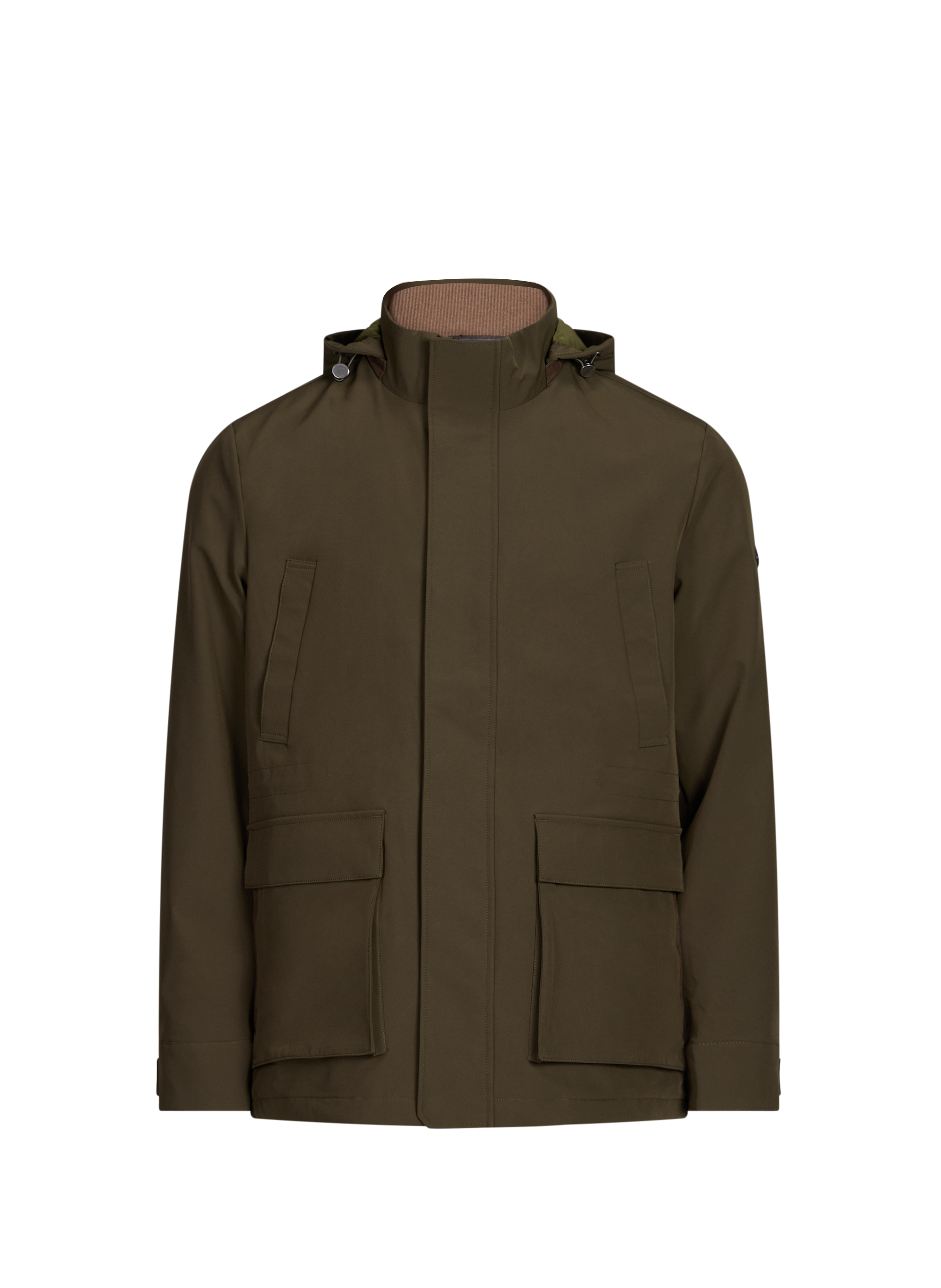 HACKETT Blouson droit à capuche amovible Vert