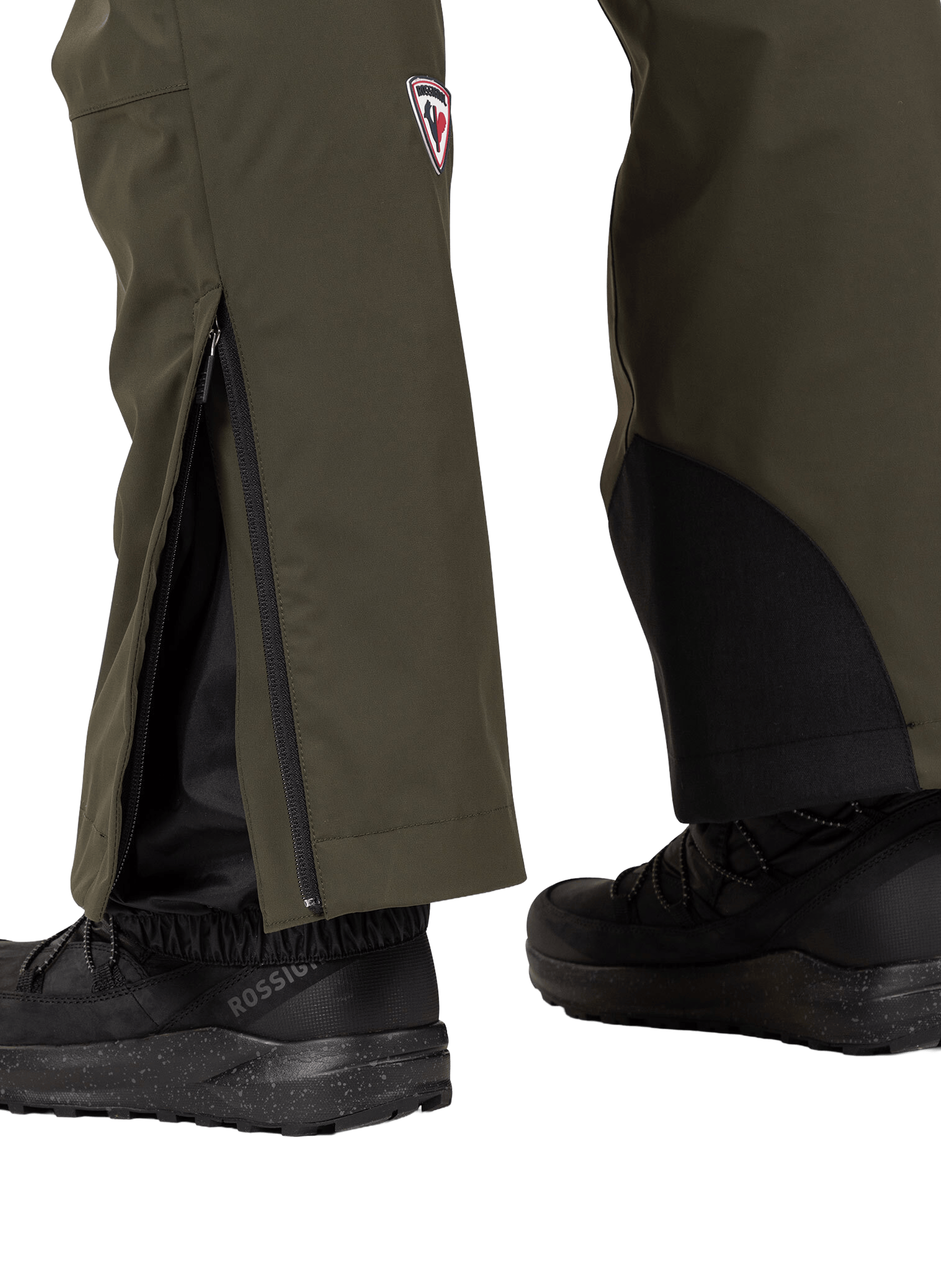 Ski pants with suspenders ROSSIGNOL Khaki